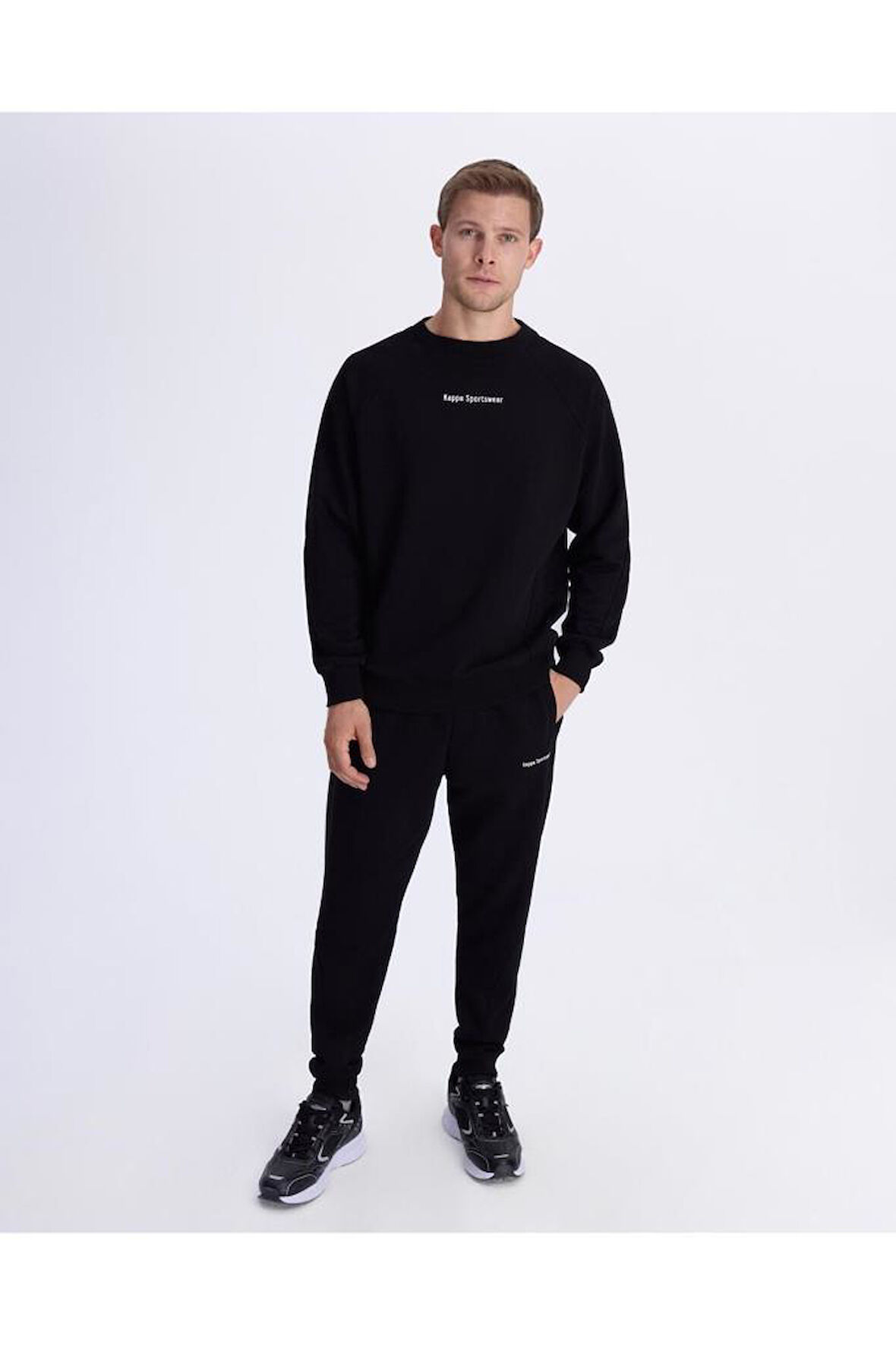 Authentic Alec Erkek Siyah Comfort Fit Sweatshirt