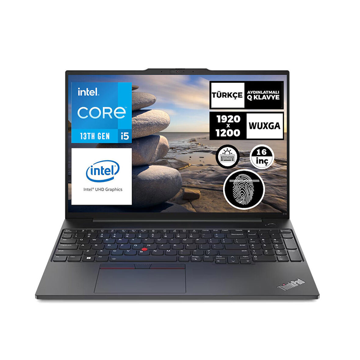 Lenovo ThinkPad E16 Gen 1 Intel Core i5-1335U 16GB 512GB SSD 16" WUXGA Freedos Taşınabilir Bilgisayar 21JN0008TX