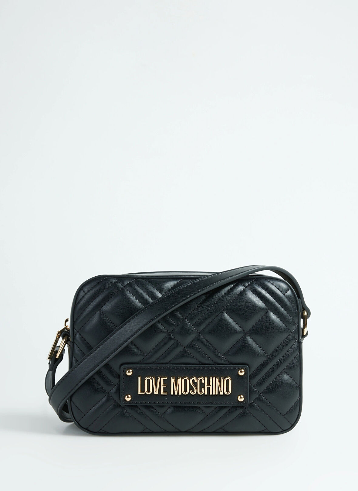 Love Moschino Siyah 20x14x7 cm Kadın Çapraz Çanta JC4150PP1L