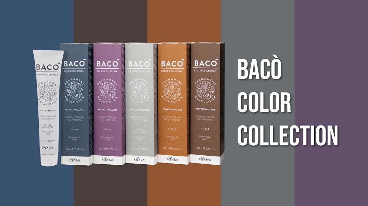 Baco Saç Boyası 7.85 Medium Blonde Brunette  Mahogany Kalıcı Boya 100ml.