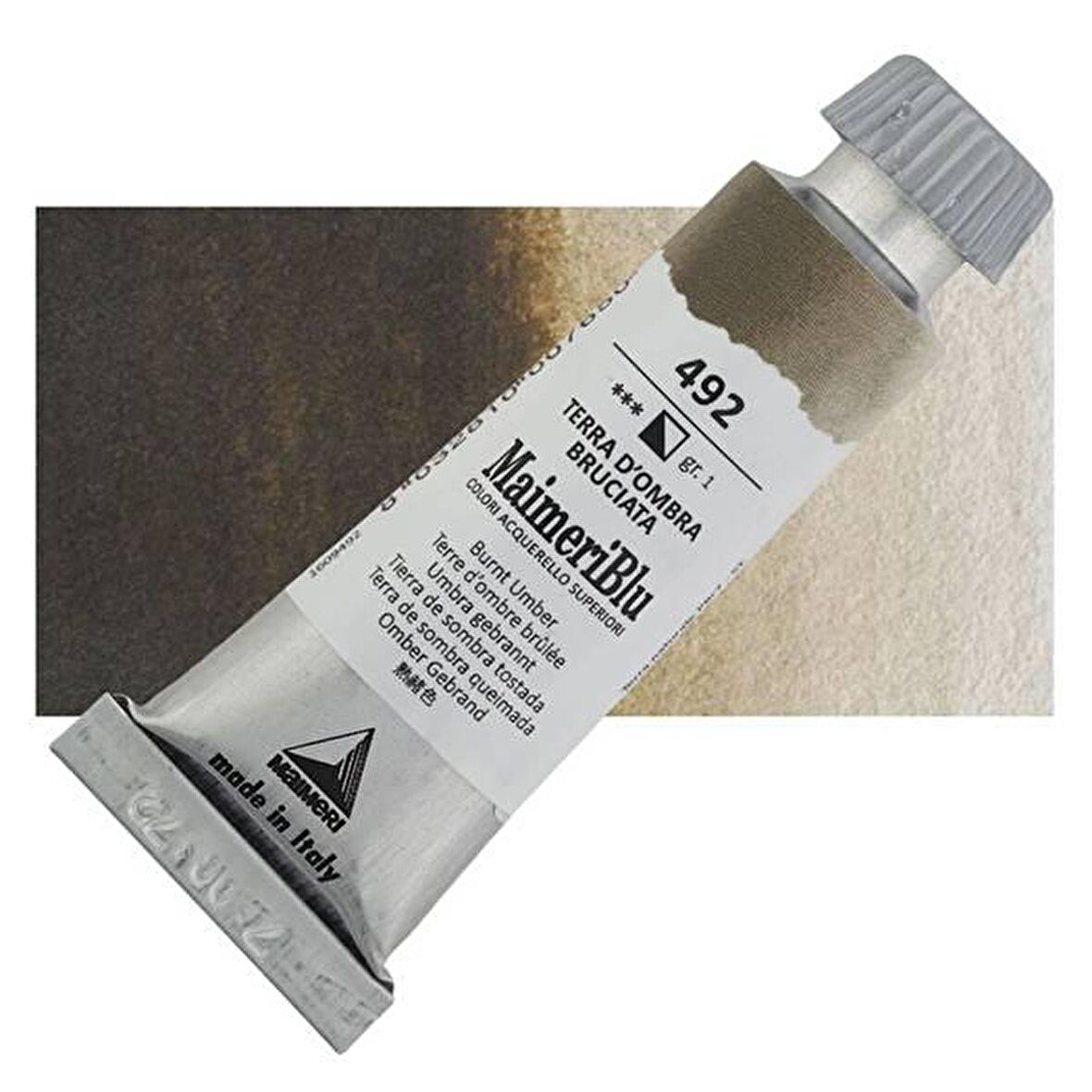 Maimeri Blu Tüp Sulu Boya 12 ml S1 No:492 Burnt Umber