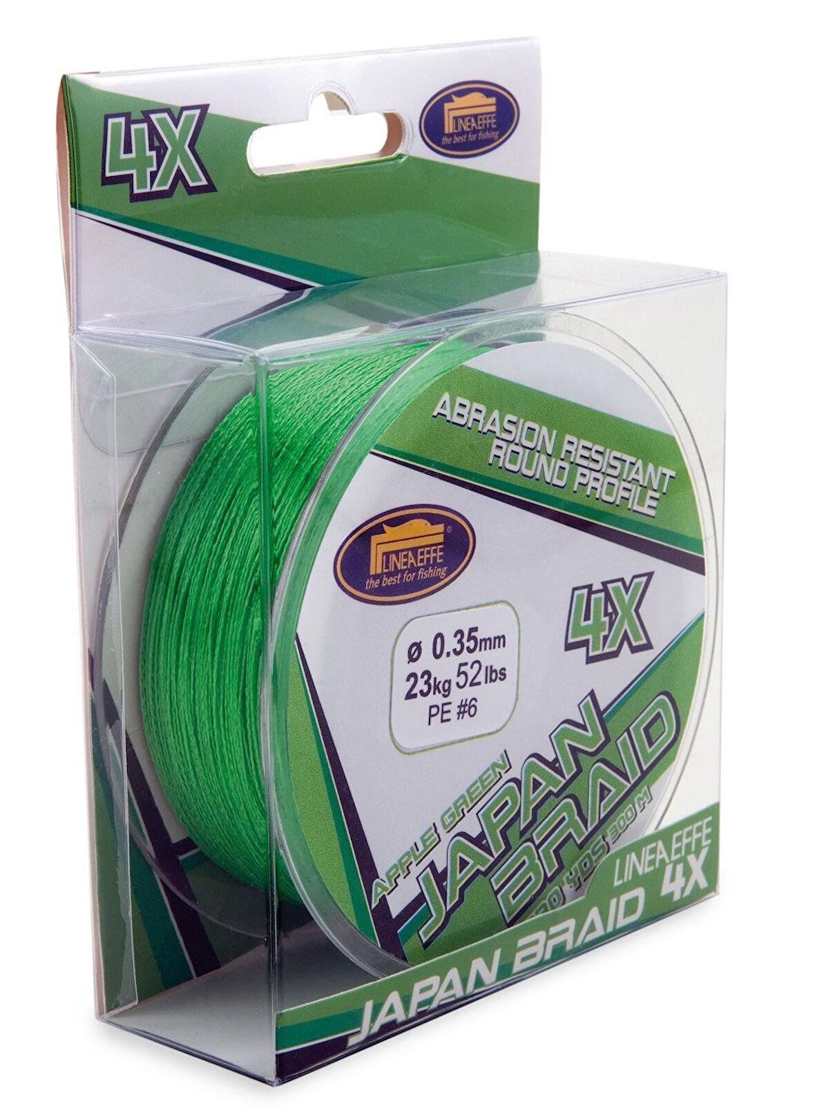 Lineaeffe 300 mt 4 örgü yeşil ip(made in japan) 0,16 mm