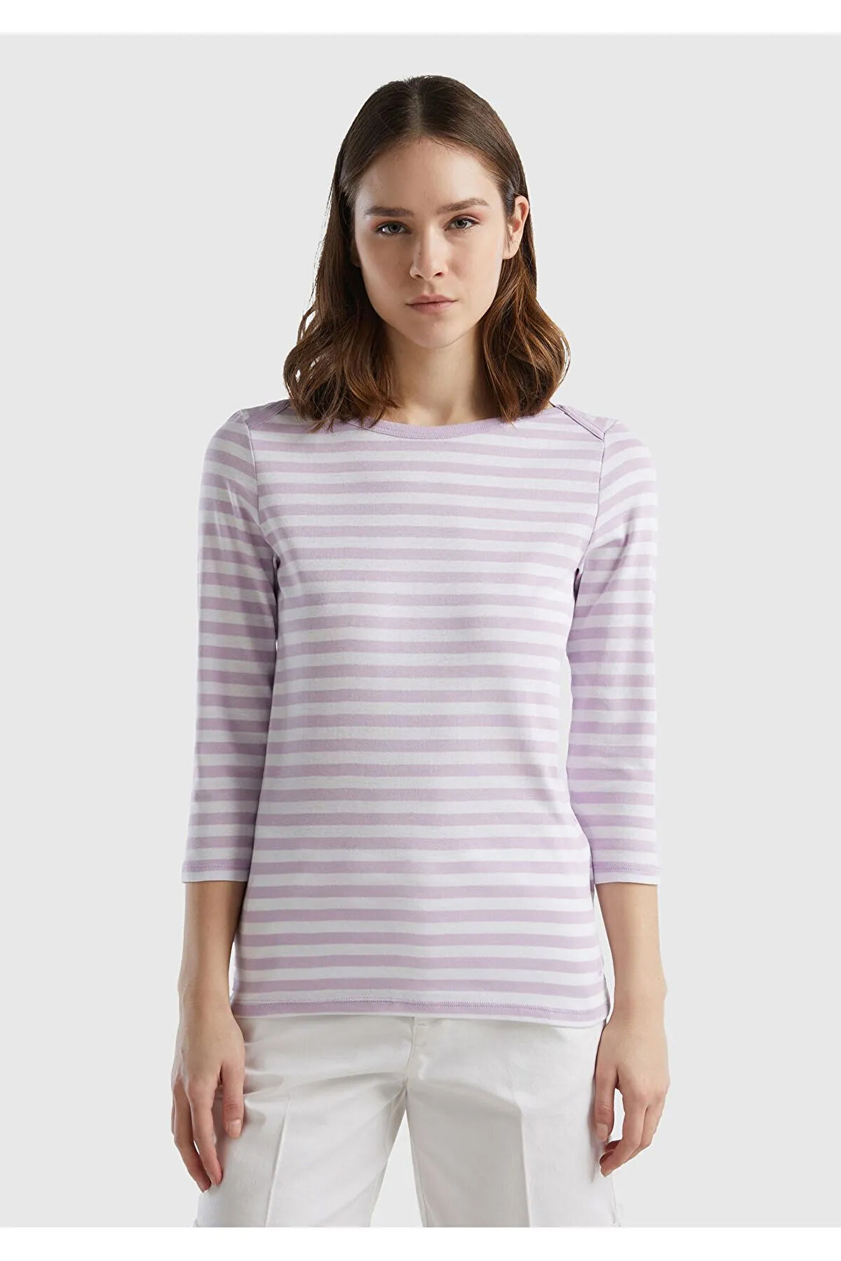 United Colors of Benetton Kadın Yeşil Tişört Model Kodu: 124P3OA6E16A1