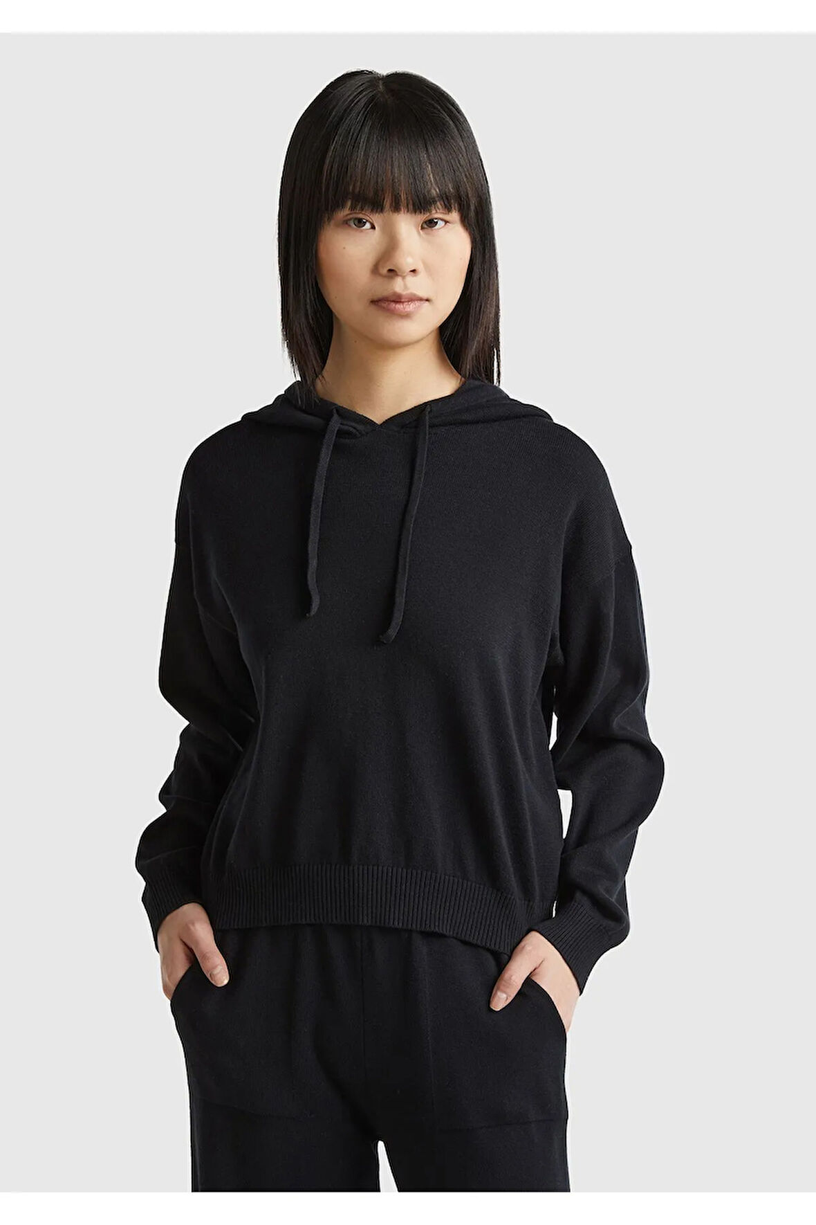 United Colors Of Benetton Kadın / Kız Siyah Sweatshırt (Model Kodu: 124P1294D202V )
