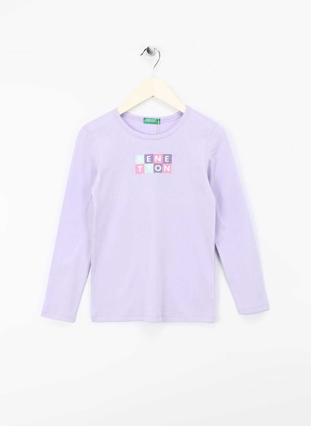 Benetton Lila Kız Çocuk T-Shirt 3I9WC10HA