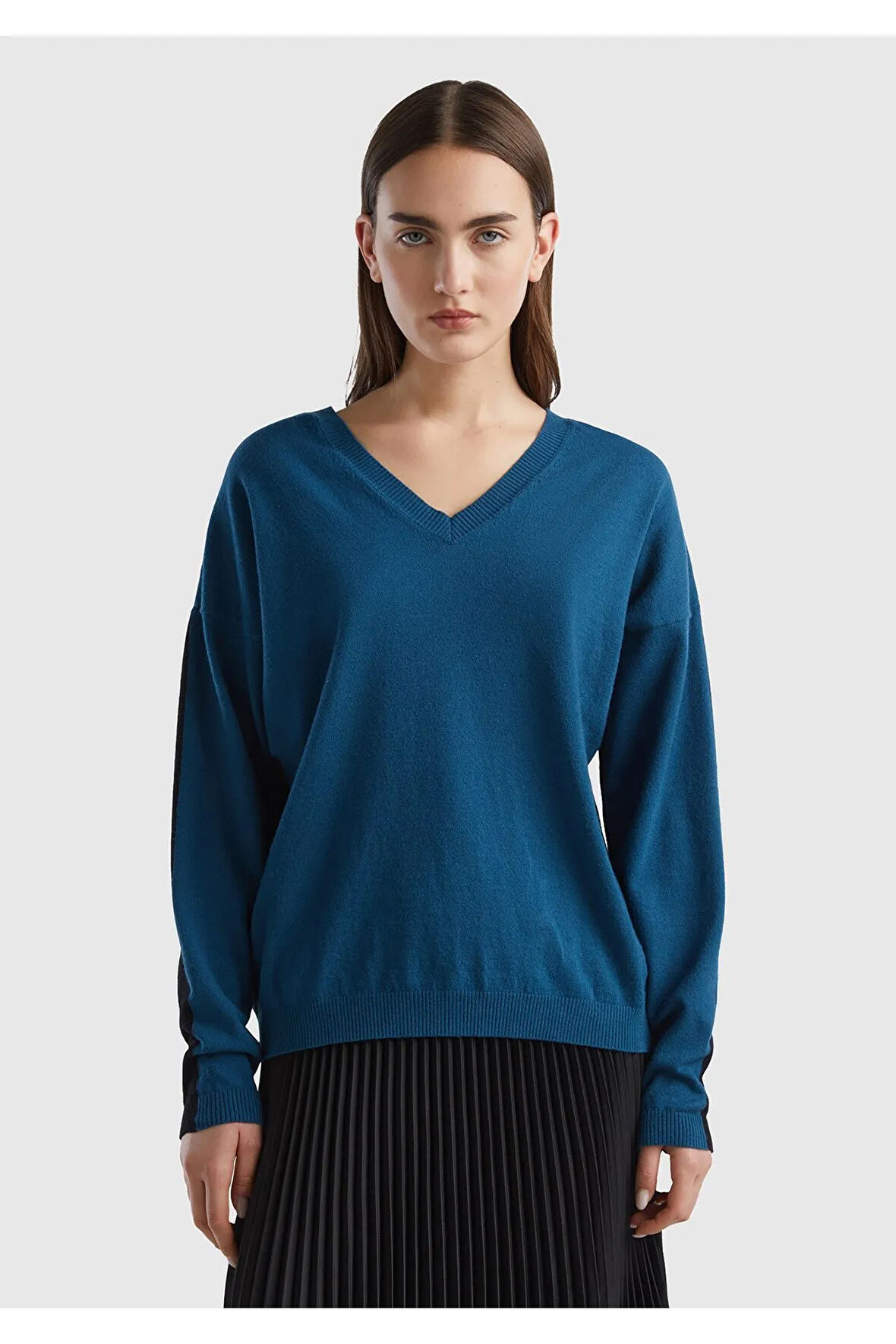 United Colors of Benetton Kadın Siyah Kazak Model Kodu: 124P1066E109U