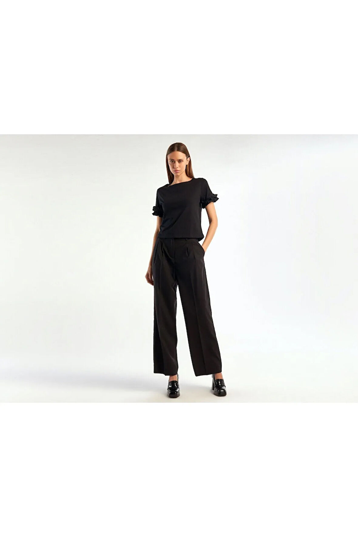 United Colors Of Benetton Kadın / Kız Siyah Pantolon (Model Kodu: 123A4E4Qdf04K )