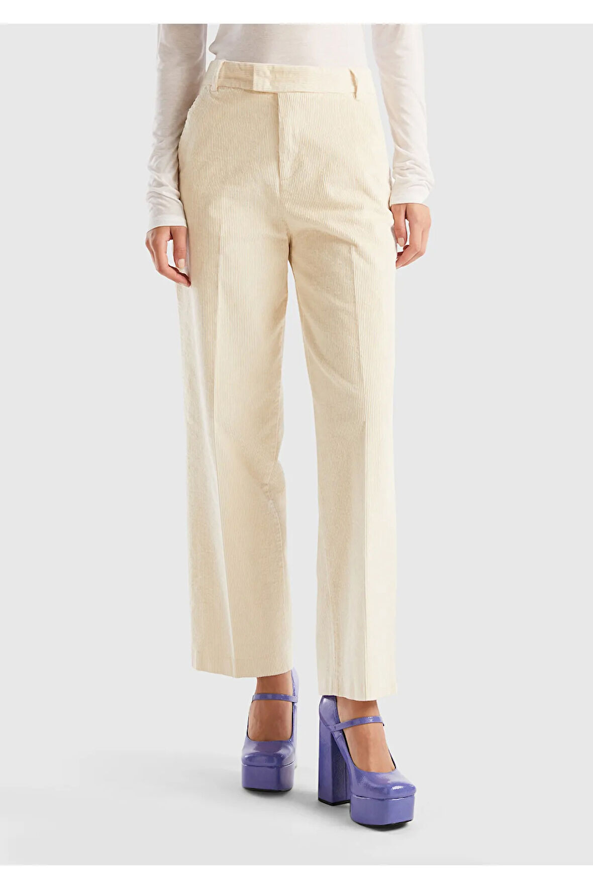 United Colors Of Benetton Kadın / Kız Ekru Pantolon (Model Kodu: 123A4O1Hdf04O )