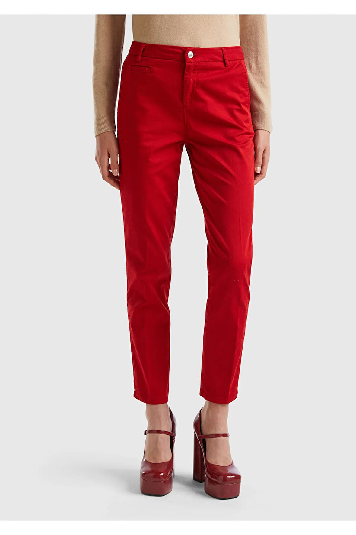 United Colors Of Benetton Kadın / Kız Bordo Pantolon (Model Kodu: 123A4Gd7558S3 )
