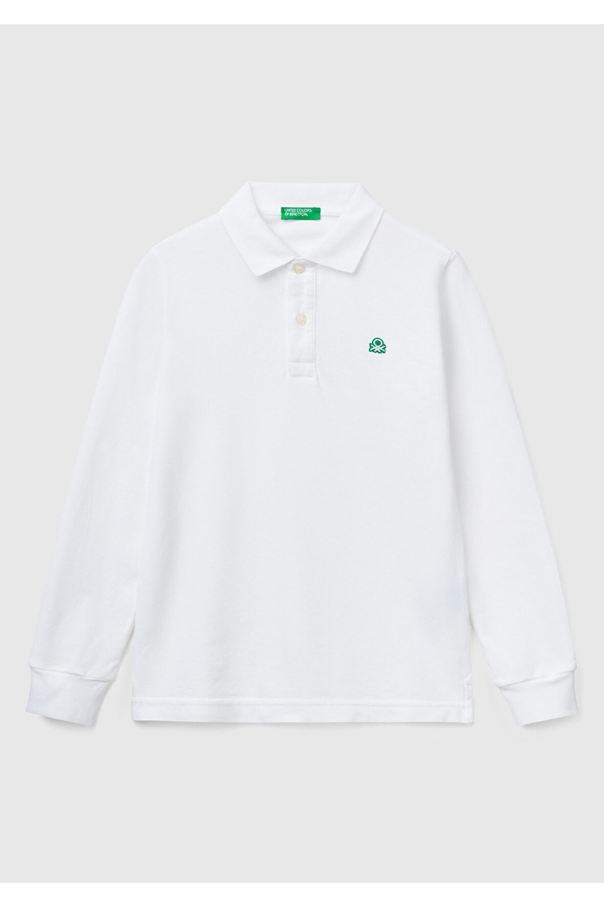 Erkek Çocuk Beyaz Logolu Polo T-Shirt