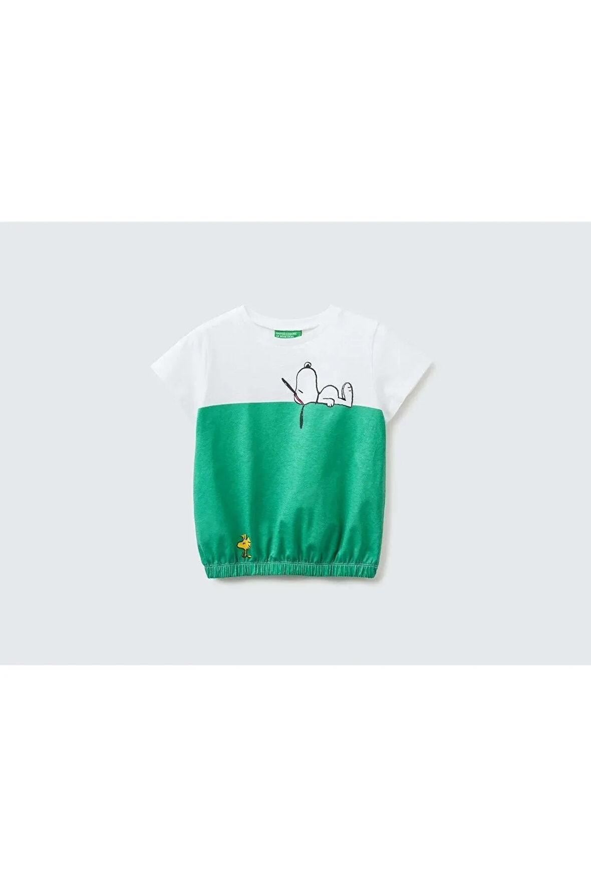 United Colors of Benetton Kız Çocuk Haki Tişört Model Kodu: 223P3096G10A0