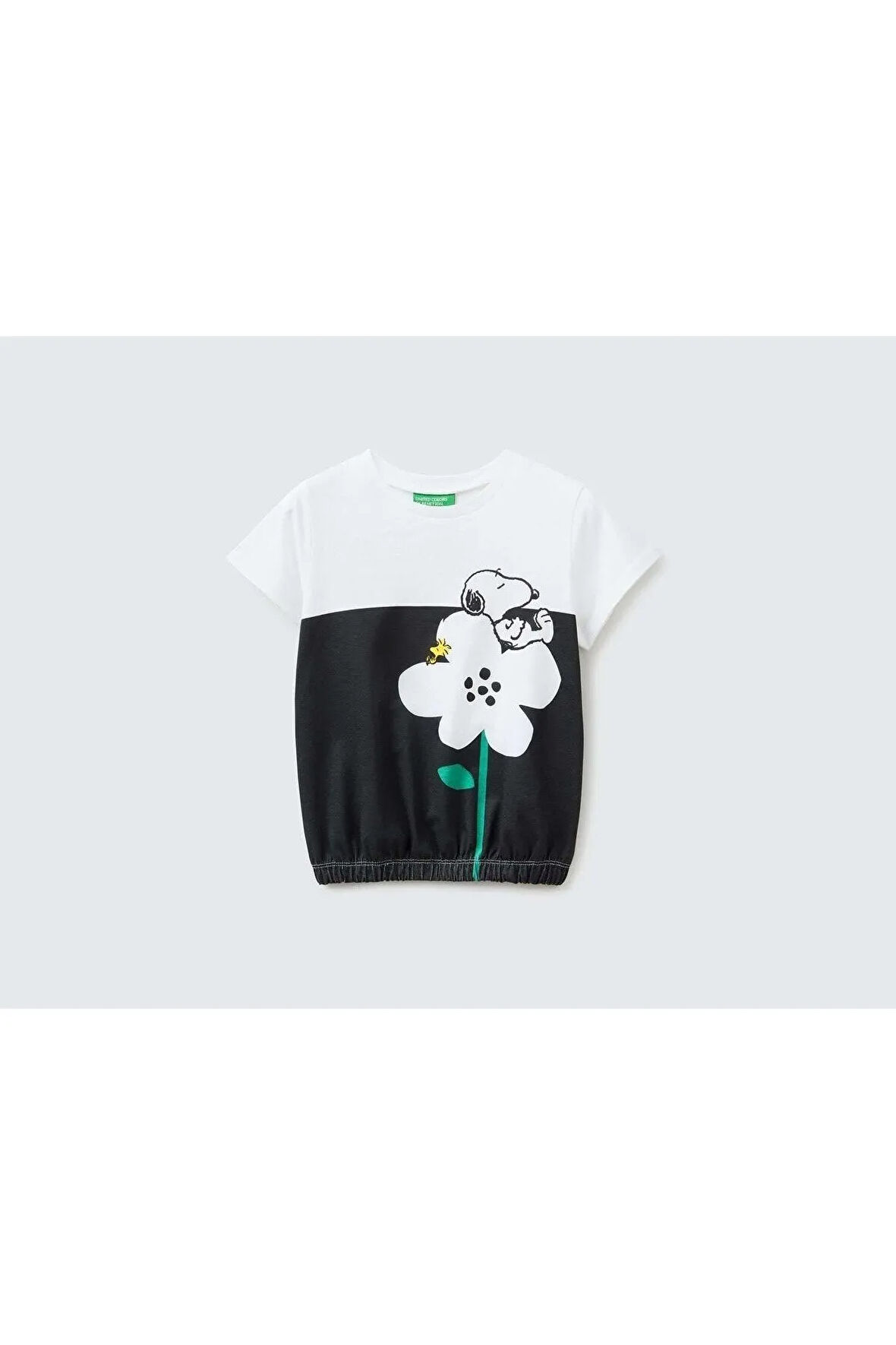 United Colors of Benetton Kız Çocuk Haki Tişört Model Kodu: 223P3096G10A0