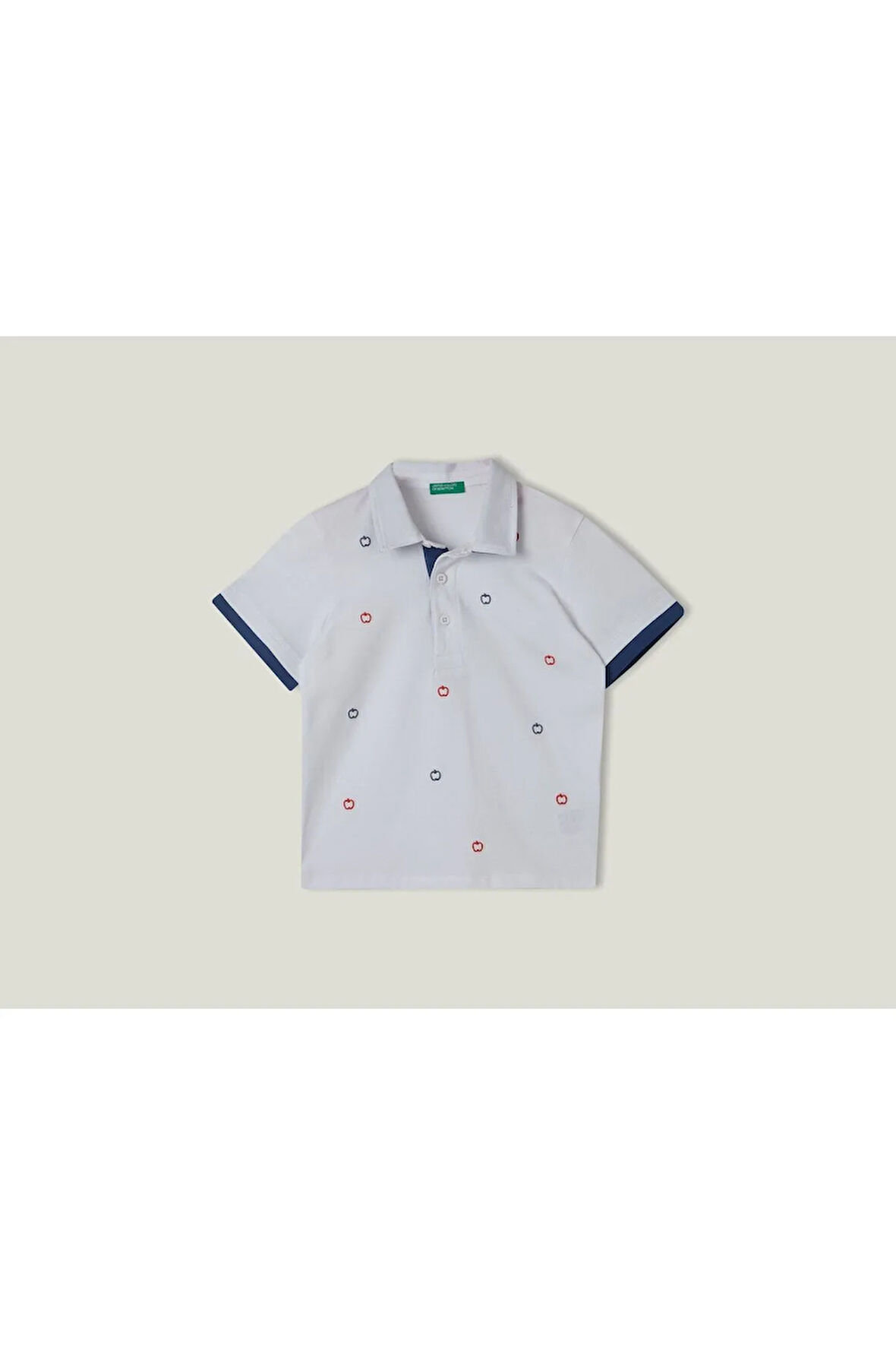 United Colors Of Benetton Erkek Beyaz Polo Yaka Tişört (Model Kodu: 223P3Bl0G300F )