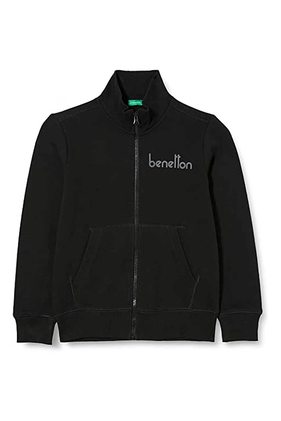 Benetton Çocuk Fermuarlı Sweatshirt 222A3J68C502D