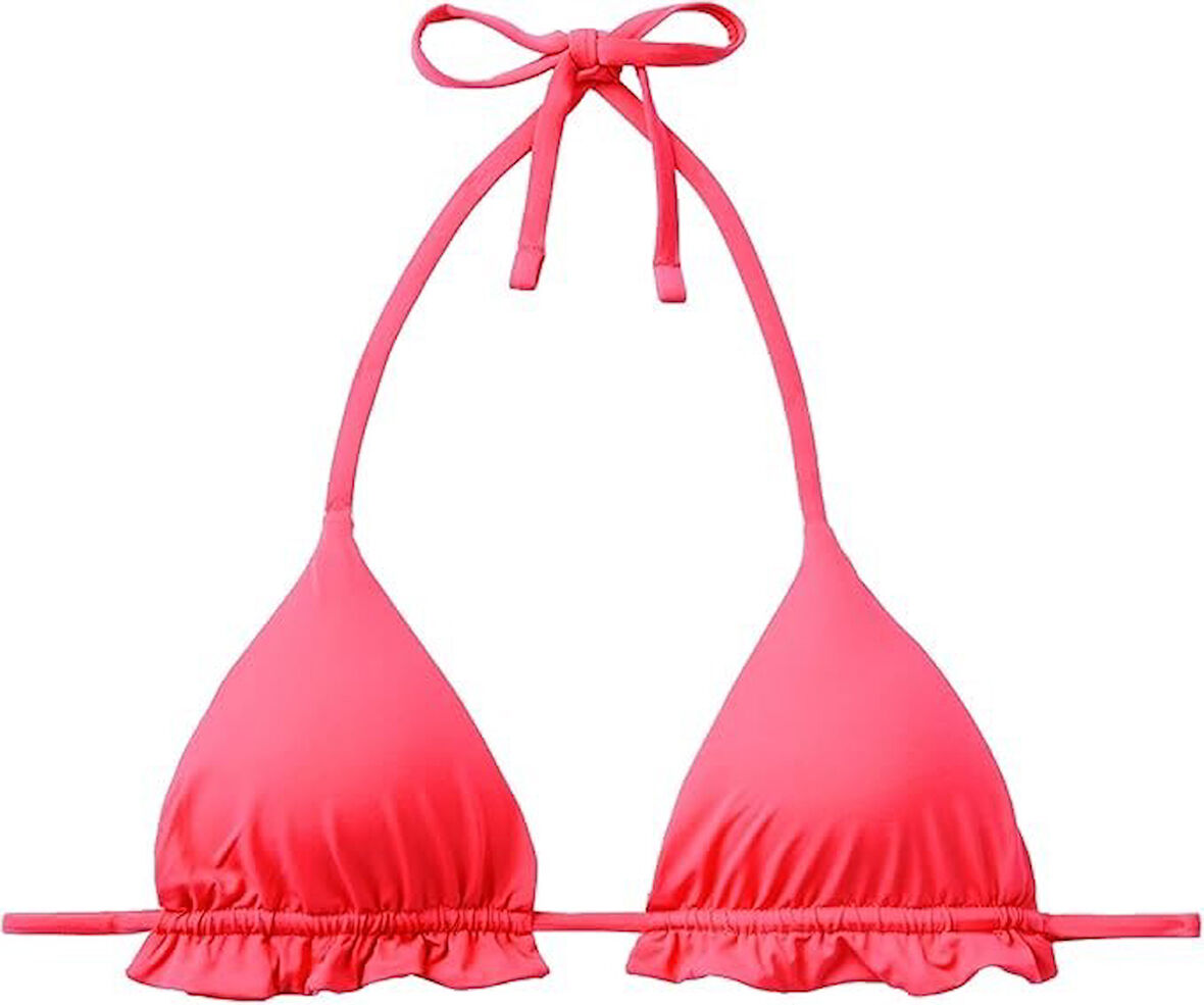 Benetton Kadın Bikini Üst Fırfır Detaylı Üçgen Mayo