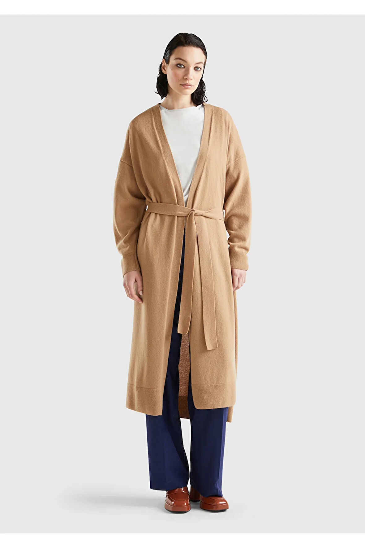 United Colors Of Benetton Kadın / Kız Kahverengi Hırka (Model Kodu: 123A1044D602C )