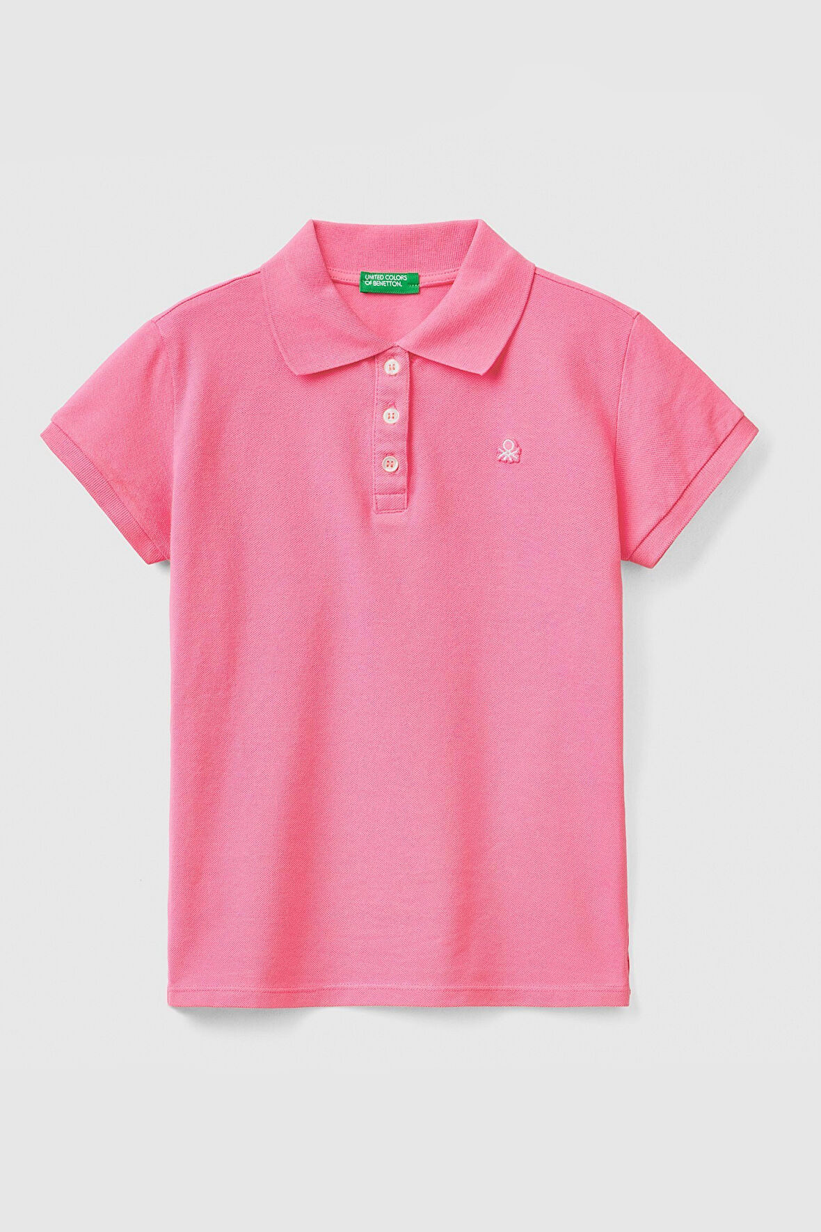 Kız Çocuk Polo T-Shirt - Pembe  | 13-14 Yaş