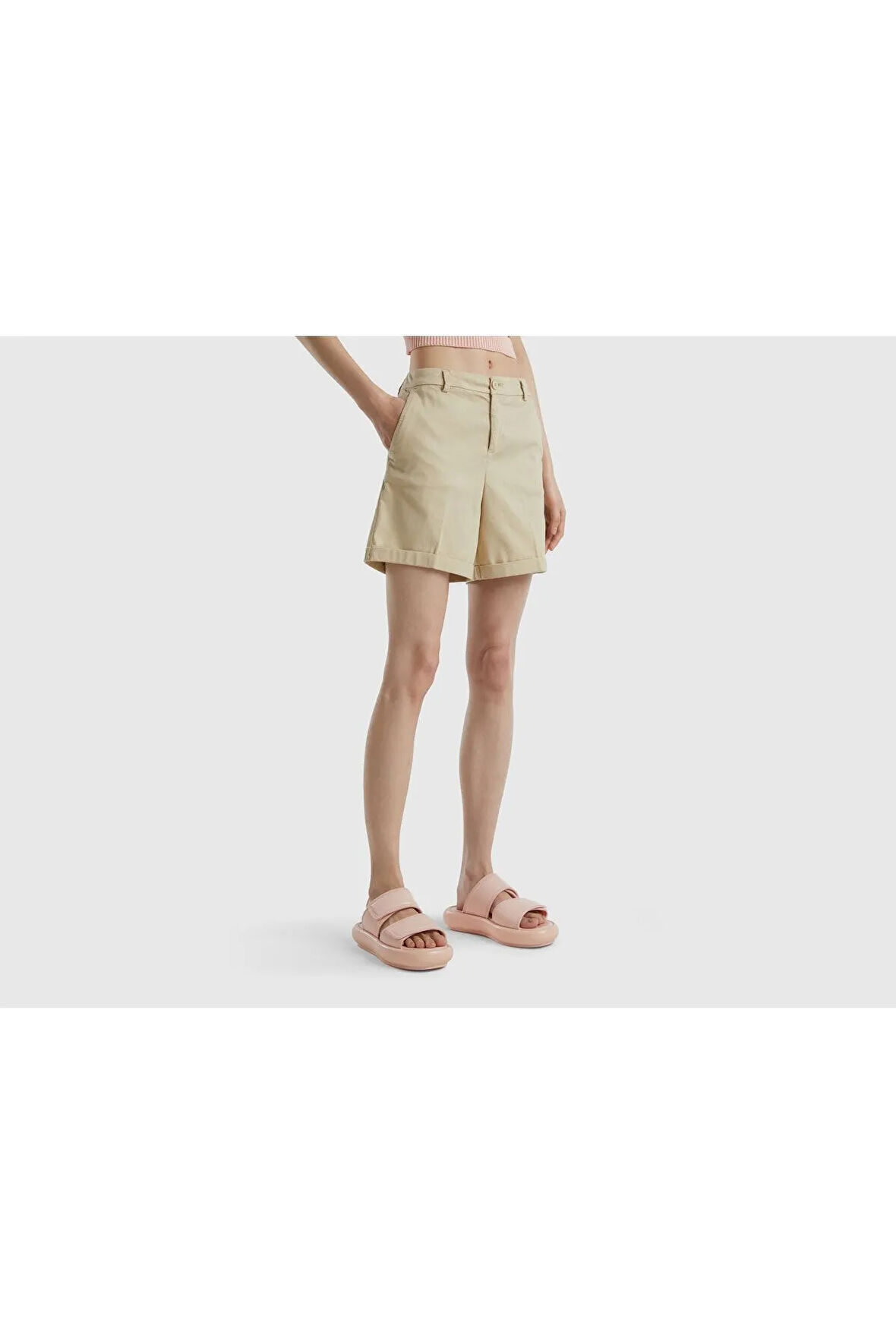 United Colors of Benetton Kadın Bej Şort Model Kodu: 124P4CDR592G4