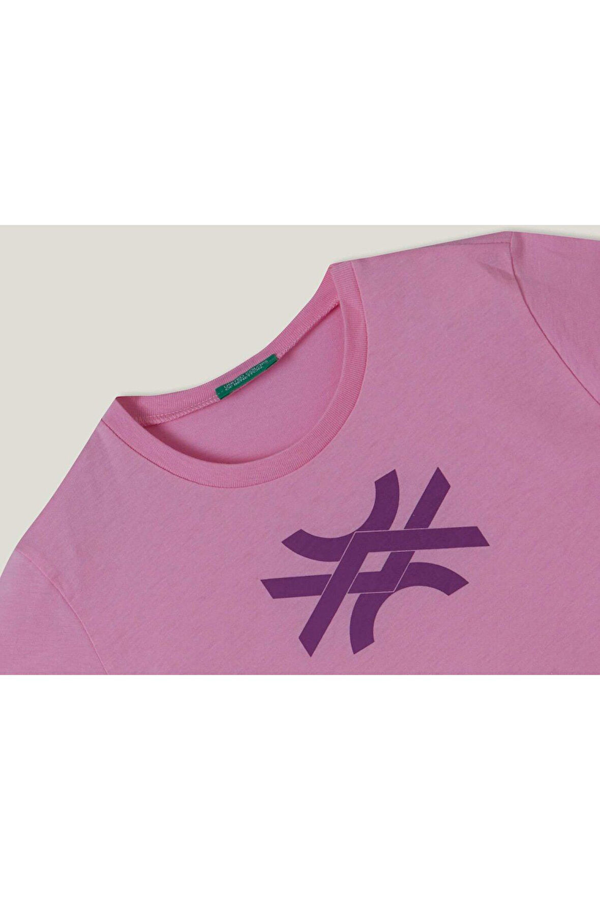 United Colors of Benetton Kız Çocuk Pembe T-Shirt