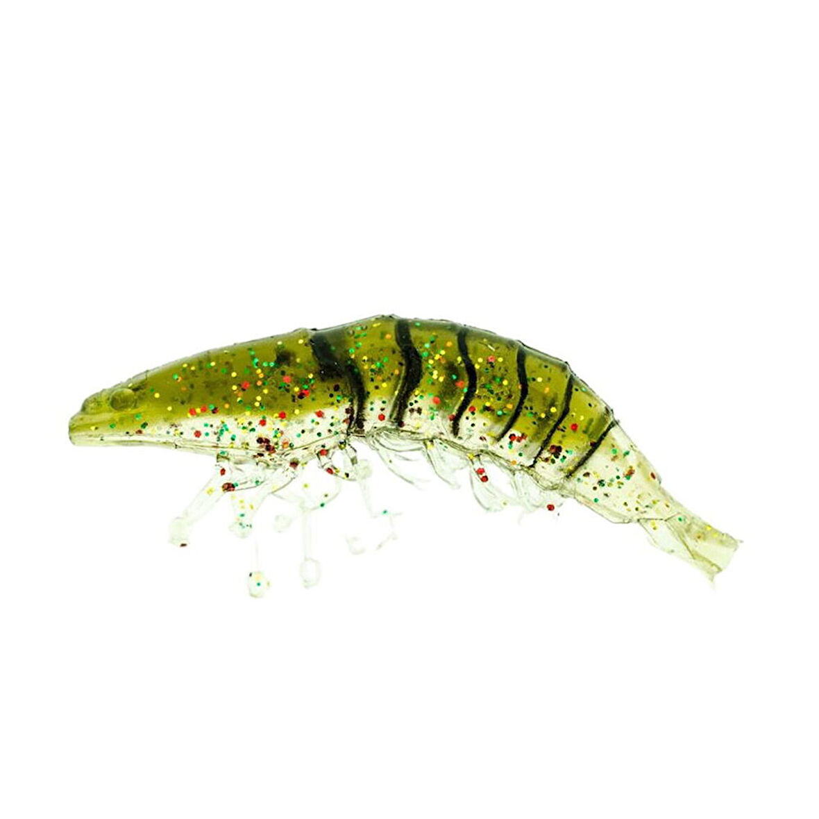 Molix Shrimp 2.5"+Jig Head 4gr Clear Pumpkin Back