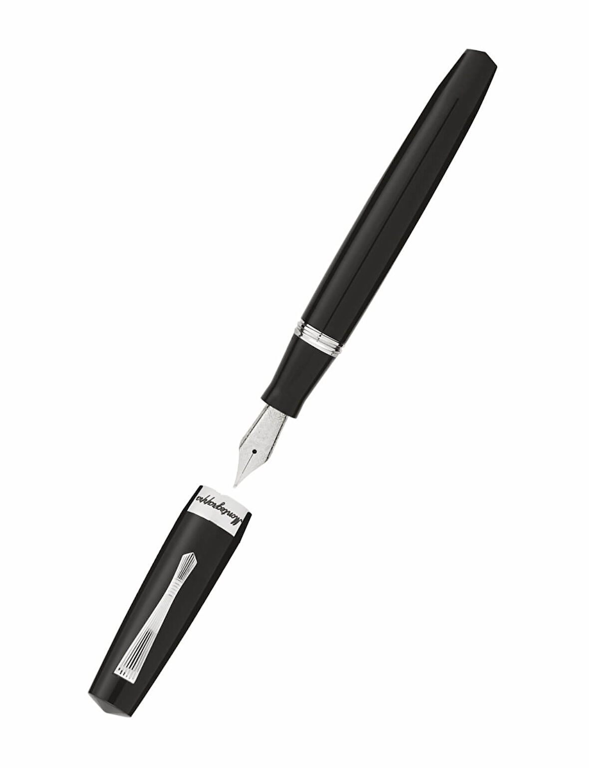 Montegrappa Elmo 02 Debonair Simplicity Siyah Dolma Kalem - F Uç ISE2R2AC