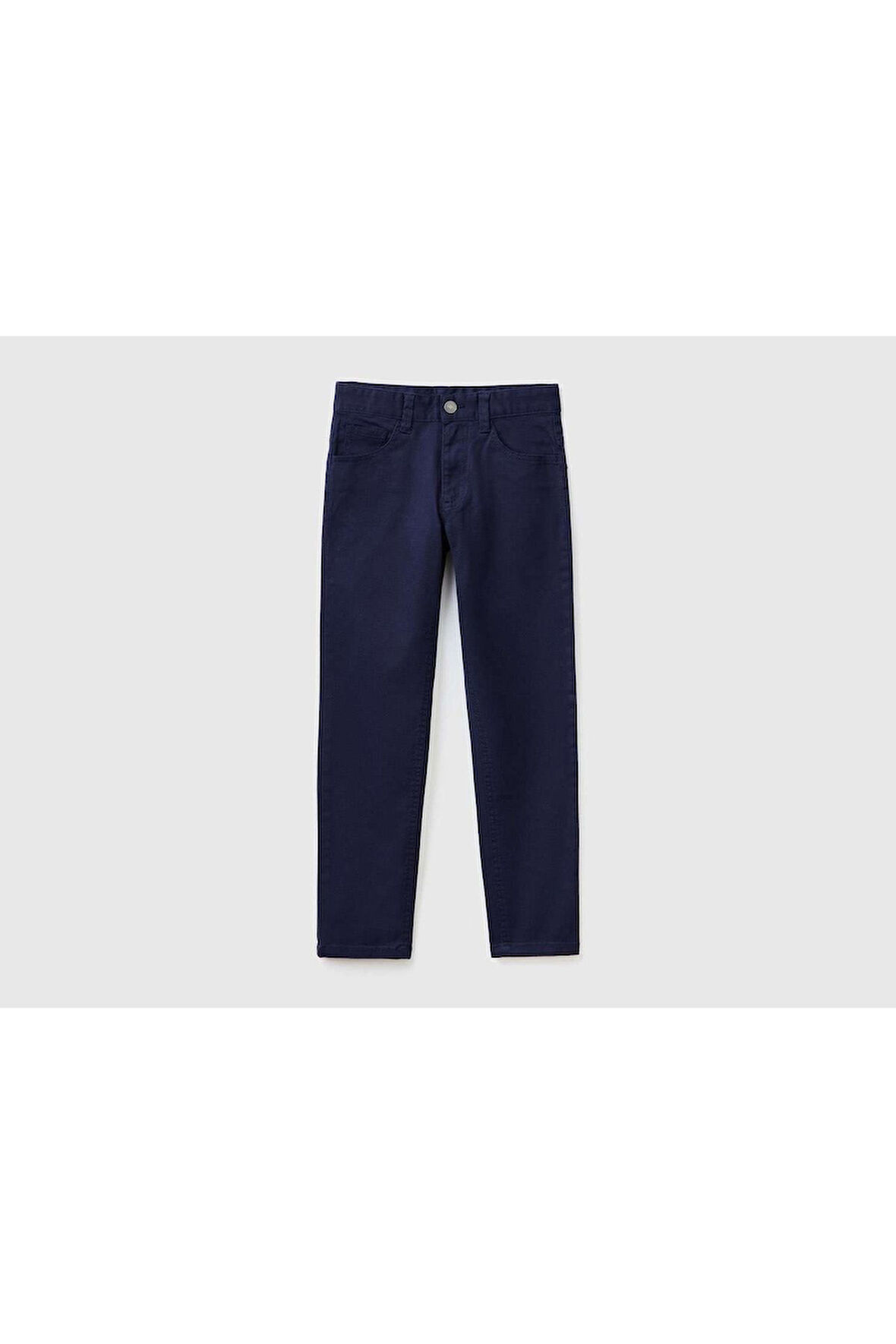 United Colors of Benetton Erkek Çocuk Lacivert 5 Cepli Gabardin Pantolon
