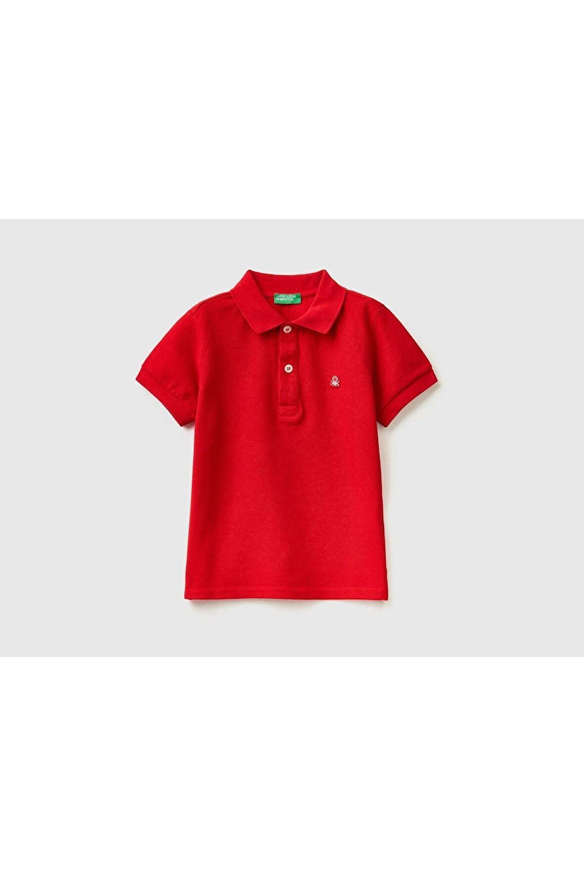 Erkek Çocuk Kırmızı Logolu Polo T-shirt