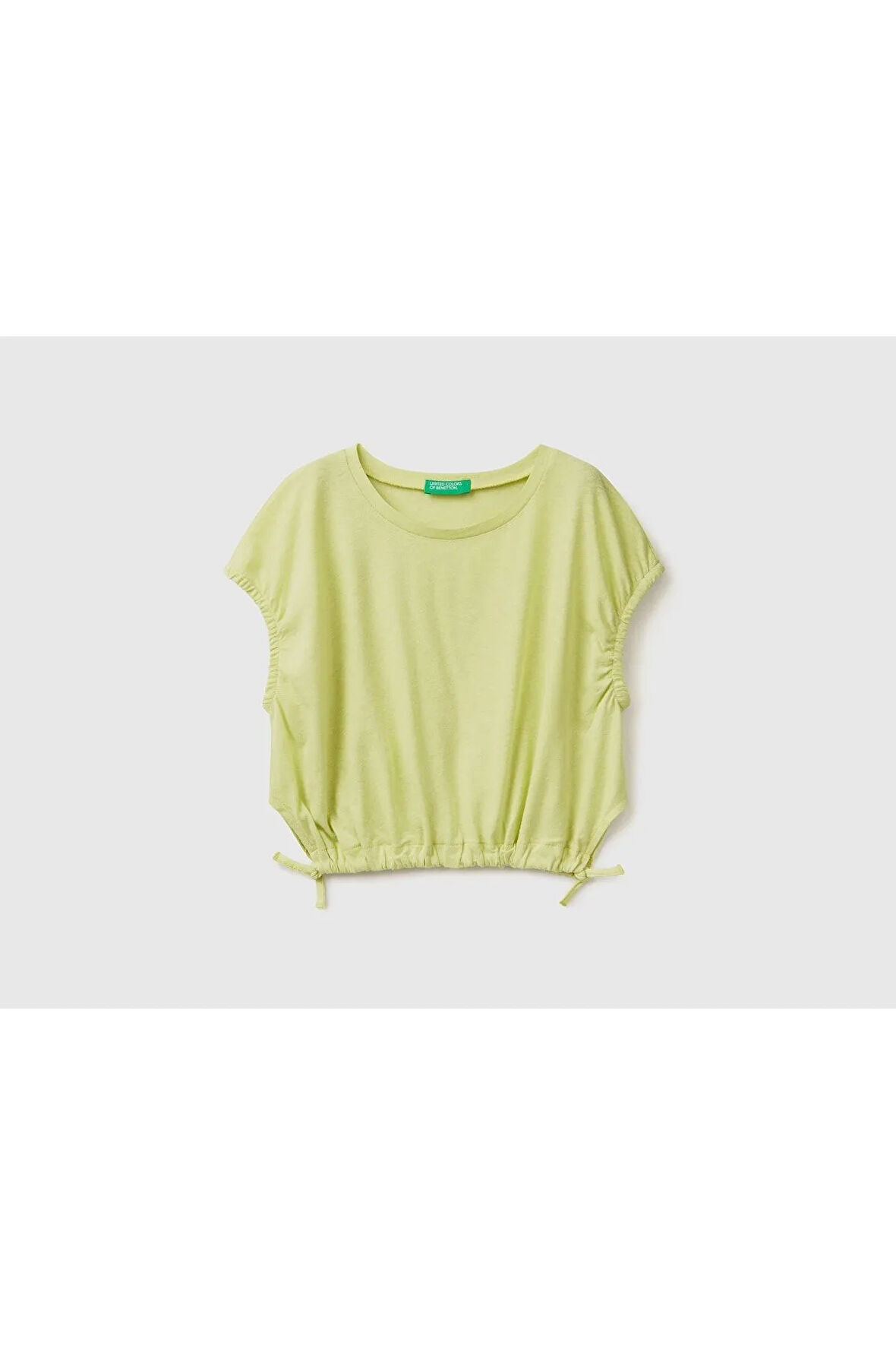 United Colors of Benetton Kız Çocuk Yeşil Tişört Model Kodu: 223P3F4JC10BF