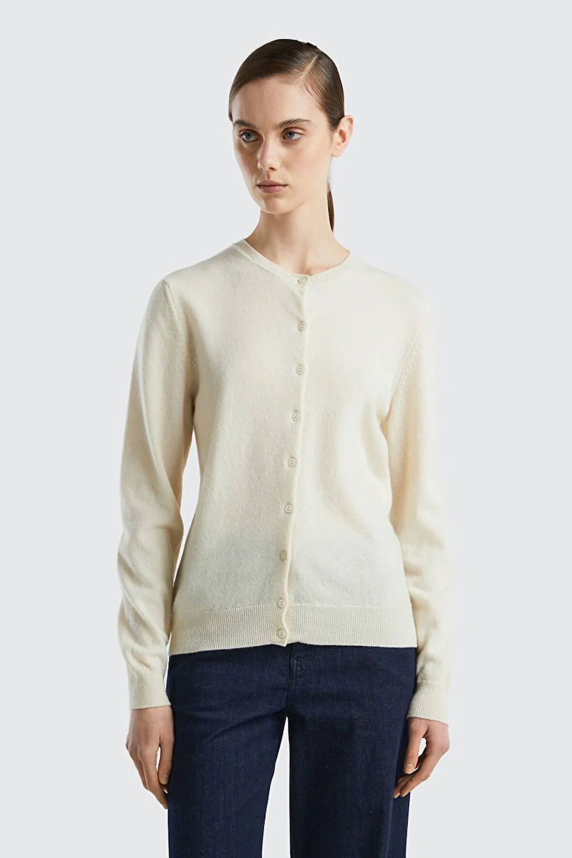 United Colors Of Benetton Kadın / Kız Krem Hırka (Model Kodu: 124A1002D5485 )
