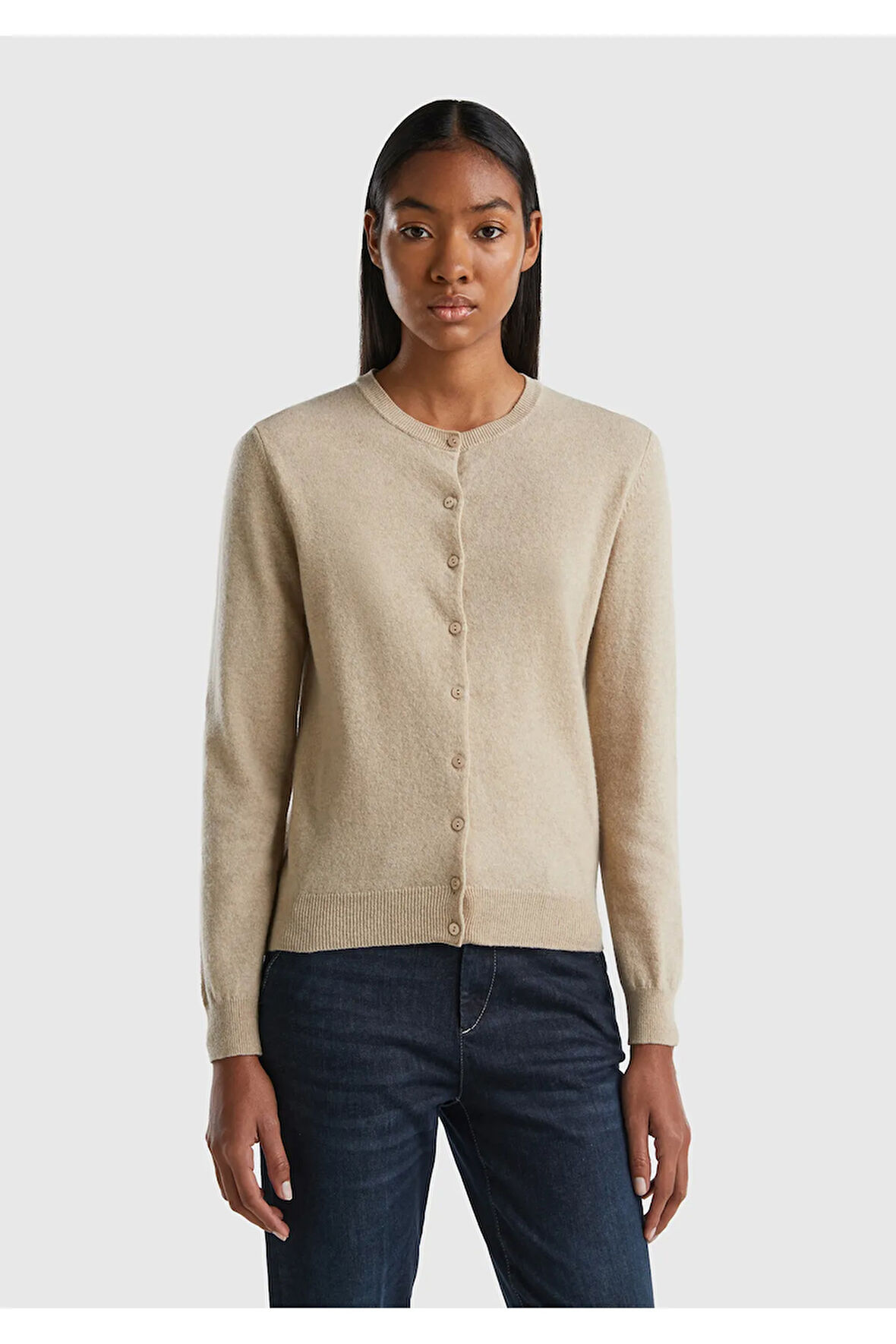 United Colors Of Benetton Kadın / Kız Bej Hırka (Model Kodu: 124A1002D5485 )