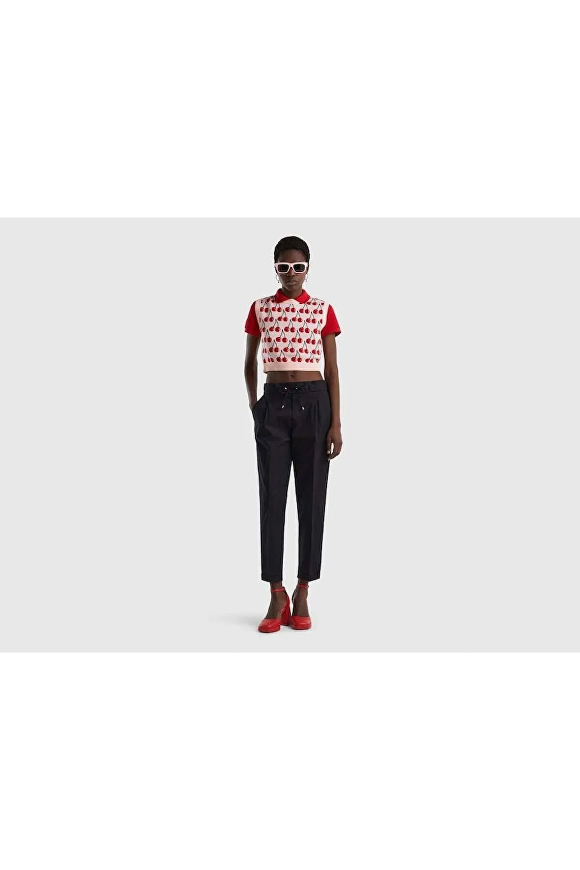 United Colors Of Benetton Kadın / Kız Siyah Pantolon (Model Kodu: 124P4Cv0Df01C )