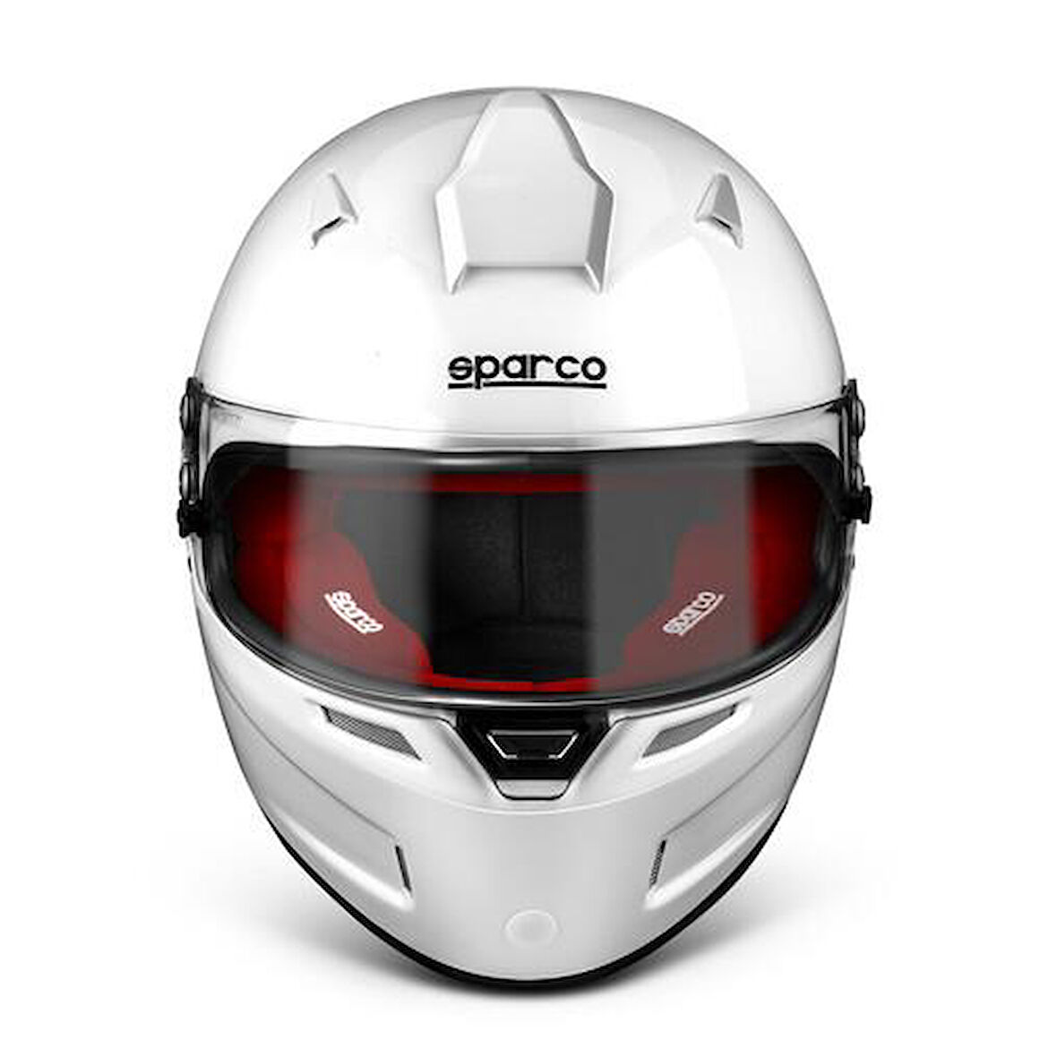 SPARCO RF-5 KAPALI YARIŞ KASKI FİA ONAYLI BEYAZ KIRMIZI L  BEDEN