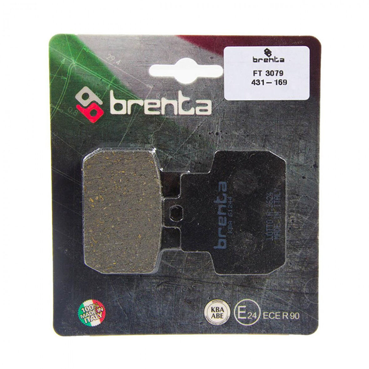 Brenta Organik Fren Balata Ft 3079 Arka Pıaggıo Vespa X8 X9 Mp3 125 250 Beverly 500 (263 - 425)