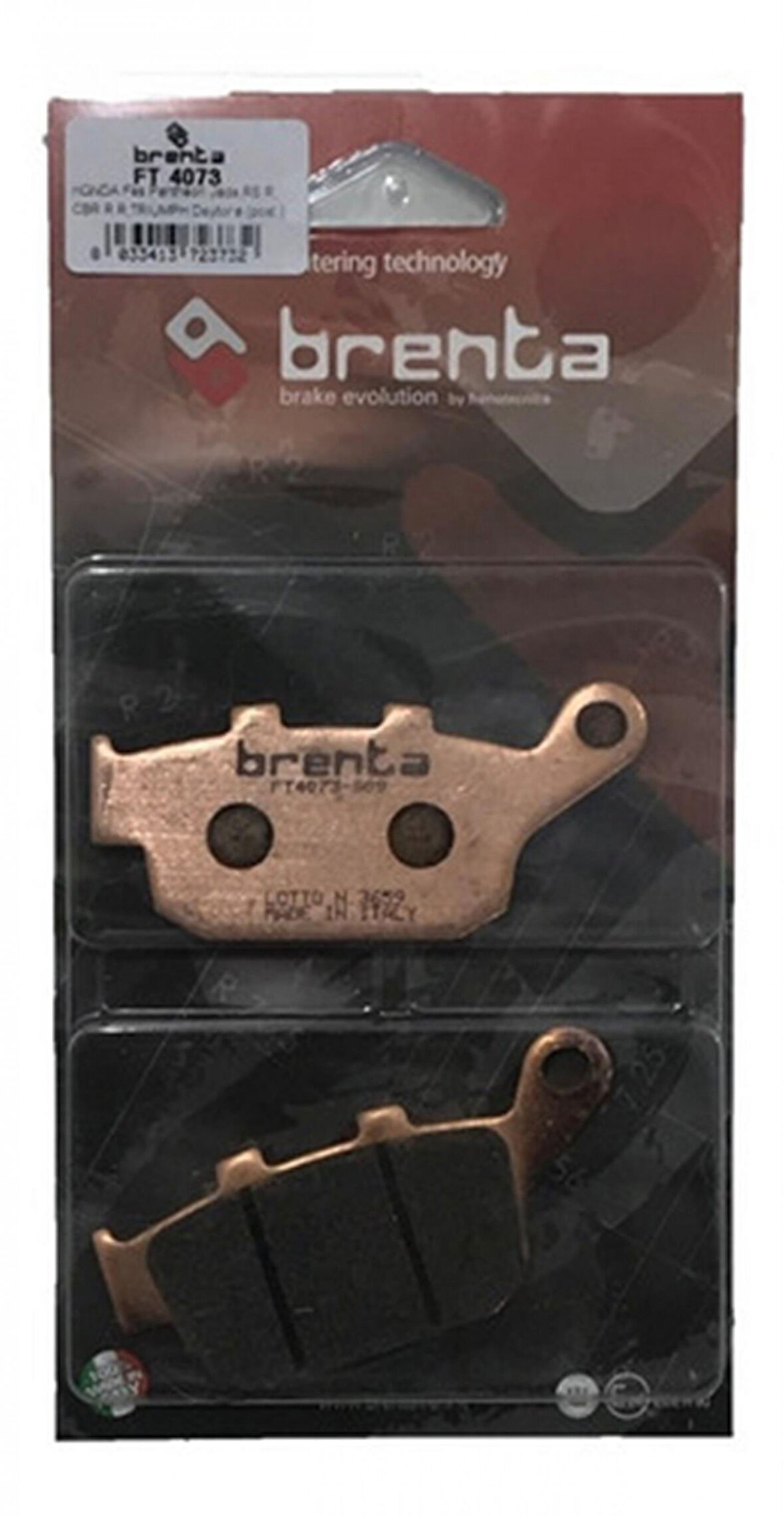 Brenta Sinter Metal Fren Balata Ft 4072 Arka Honda Nc700 Nc750 S X 12-13 Arka Cbf 600 Dl 650 V-strom
