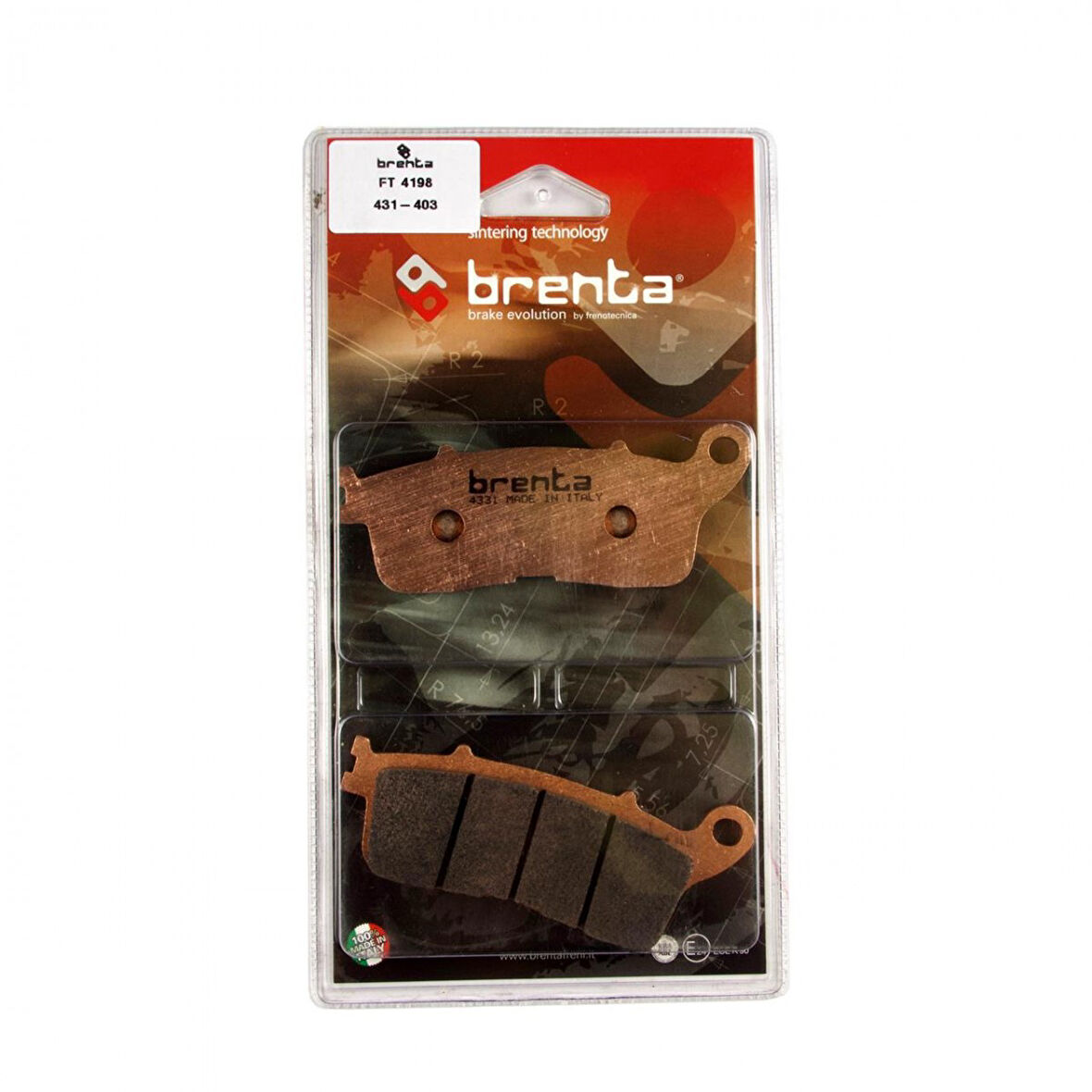 Brenta Sinter Metal Fren Balata Ft 4198 Arka Honda Vrf1200 Crosstourer (323 - 636)