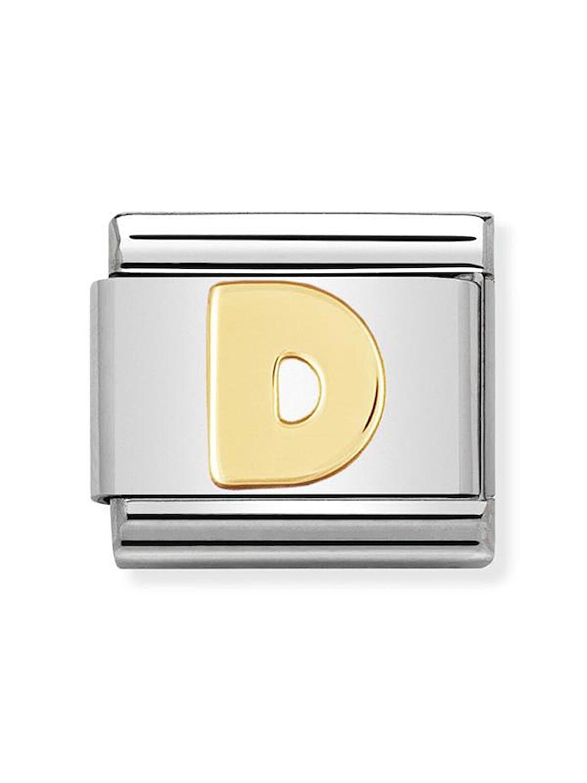 Composable Classic Dekoratif Link - Harfler - D harfi - (04 D) 18K Altın