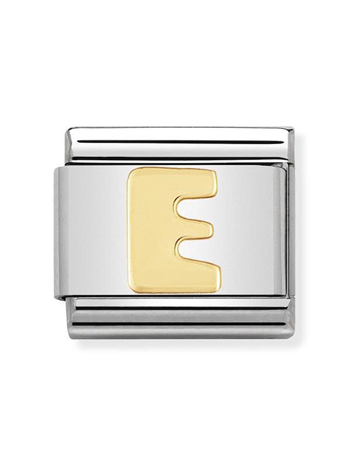 Composable Classic Dekoratif Link - Harfler - E harfi - (05 E) 18K Altın
