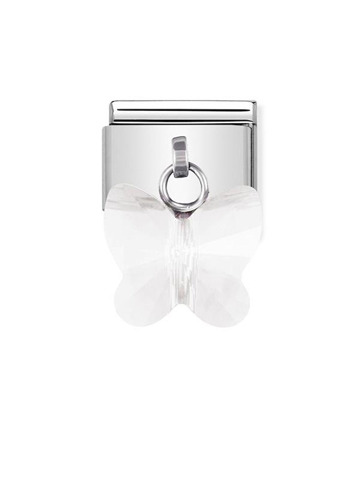 Composable Classic Dekoratif Charm - Charm Kristal  - Beyaz - (10 White)