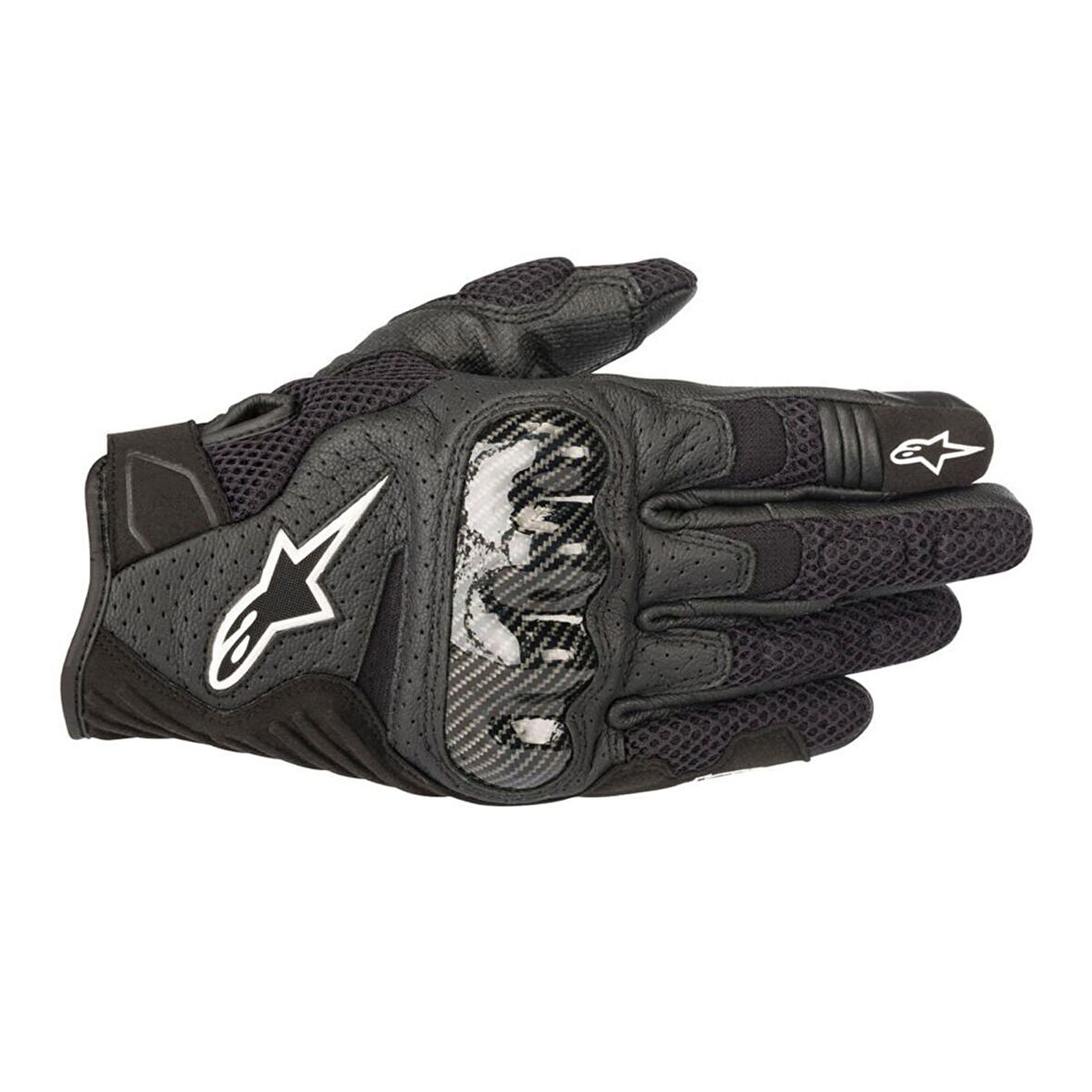 Alpinestars SMX-1 Air V2 Korumalı Motosiklet Eldiveni Siyah