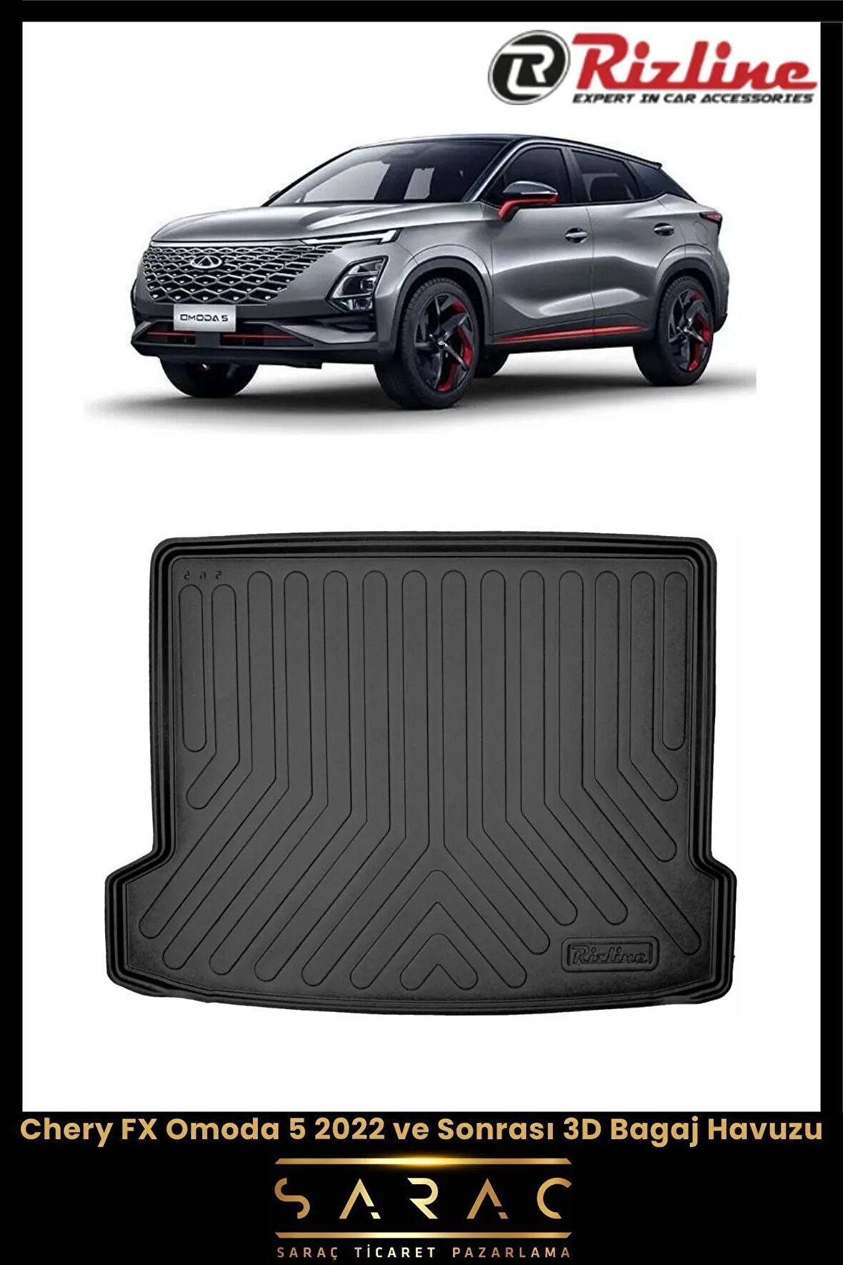 Rizline Chery FX/Omoda 5 2022 Model 3D Bagaj Havuzu