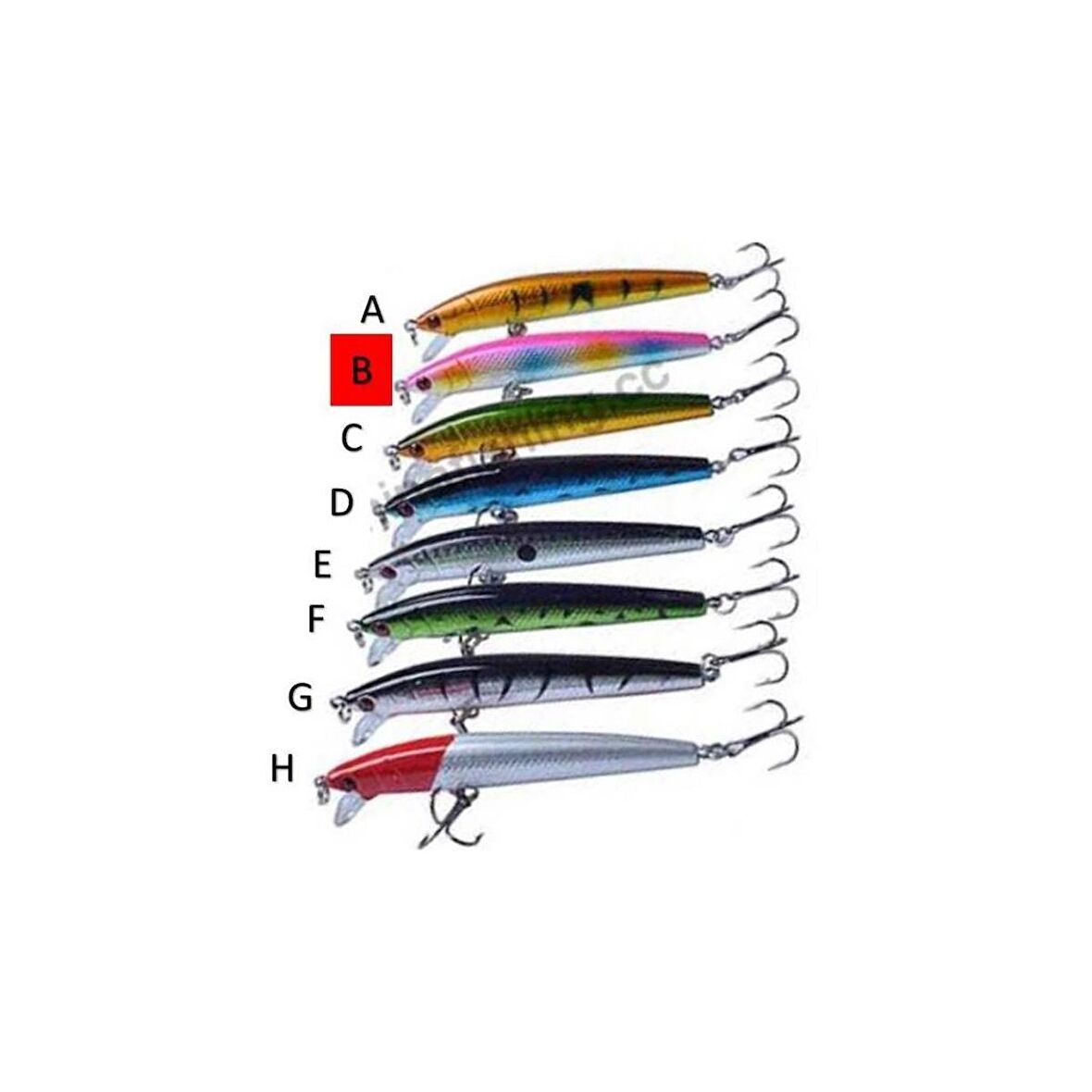 10cm 8,5gr ÇİFT KARBON ÇELİK KANCALI YEM