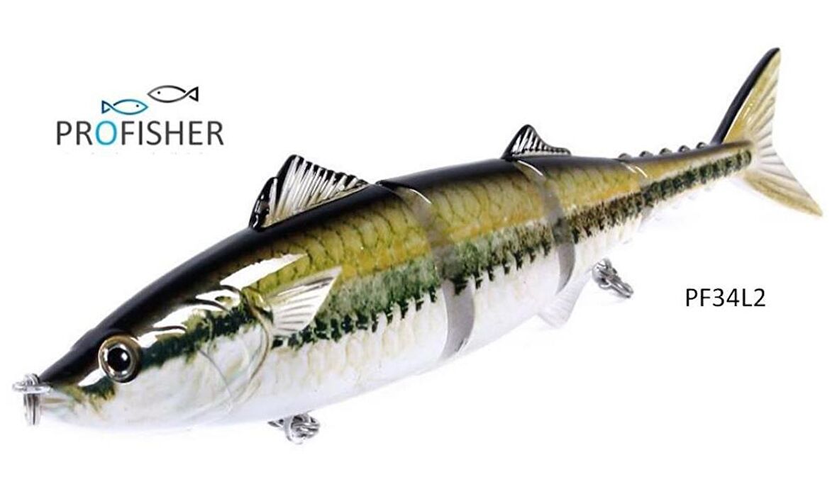 Profisher 4 Eklem 2 Kanca L2 Amazon Sert Sahte Yem 54,8 gr 20 cm