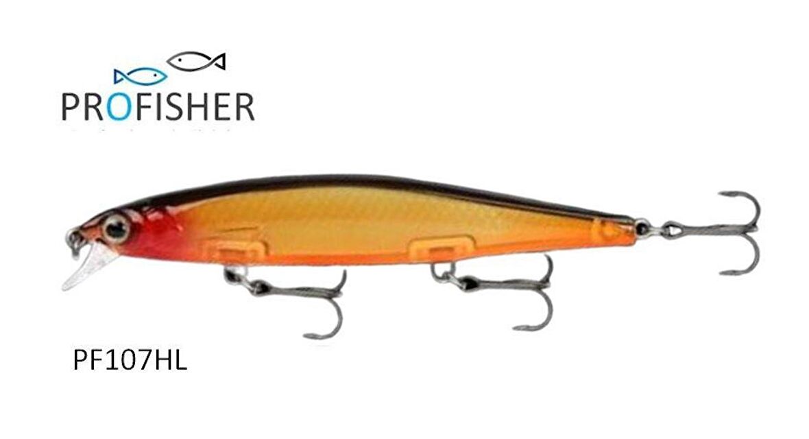 PROFISHER 3 Kanca Sahte Yem Yavaş Çökme 13 gr 11 cm Sunset