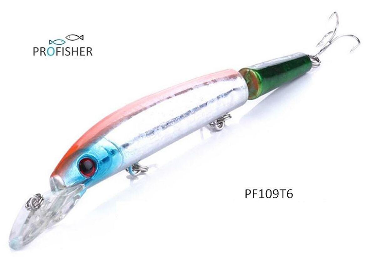 PROFISHER 2 Eklem 3 Kanca Sahte Balık Yem 15 gr 14,5 cm Sub 6 