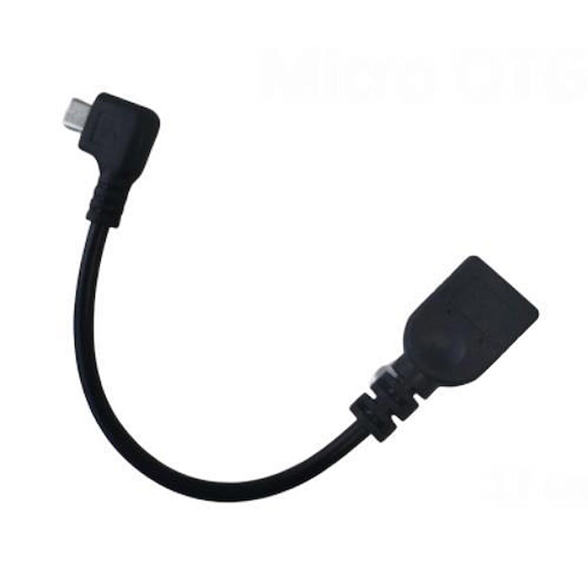 Sağ Dirsek 90° Mikro USB OTG Kablo 17cm USB Tip-A Dişi Mikro USB Konnektör