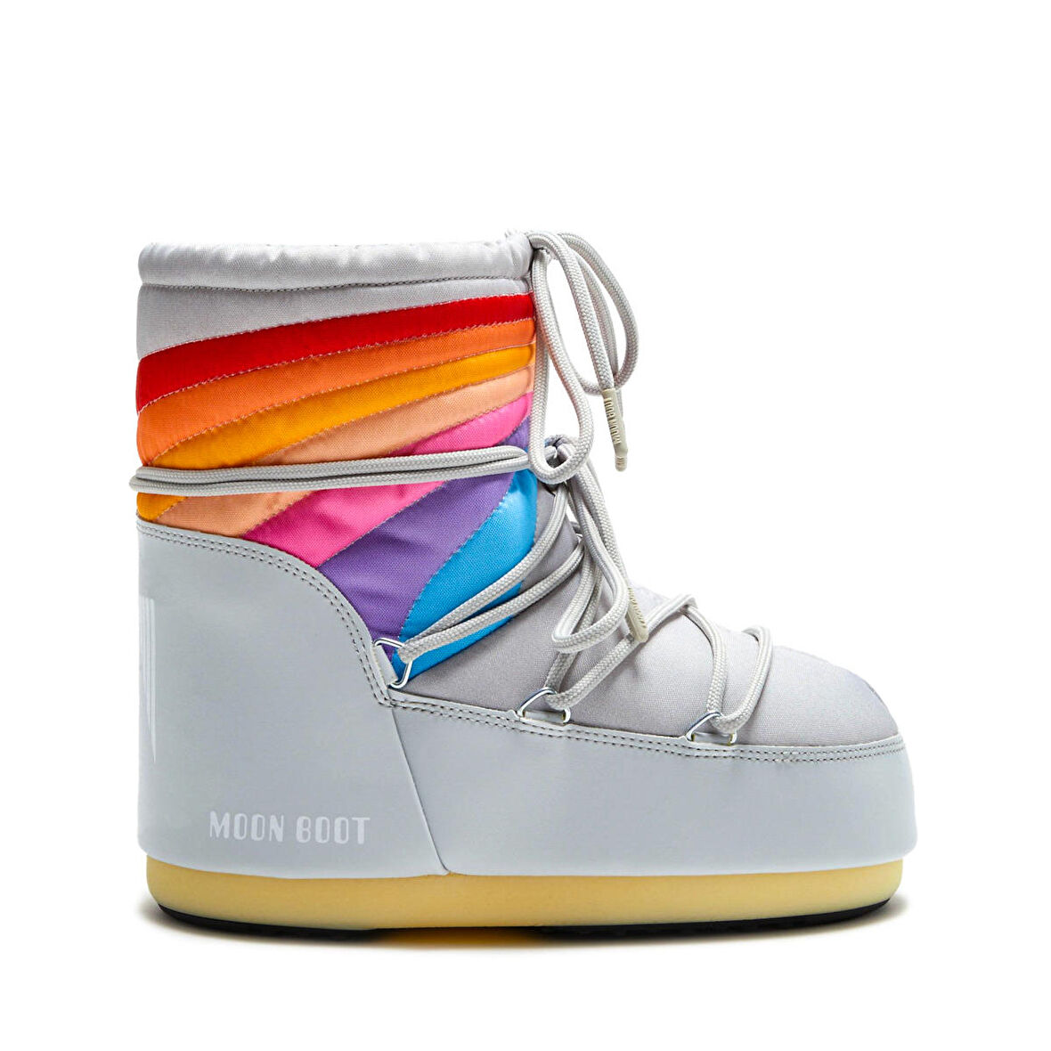 Kadın Kar Botu 14094300-001 Moon Boot Icon Low Raınbow Glacier Grey