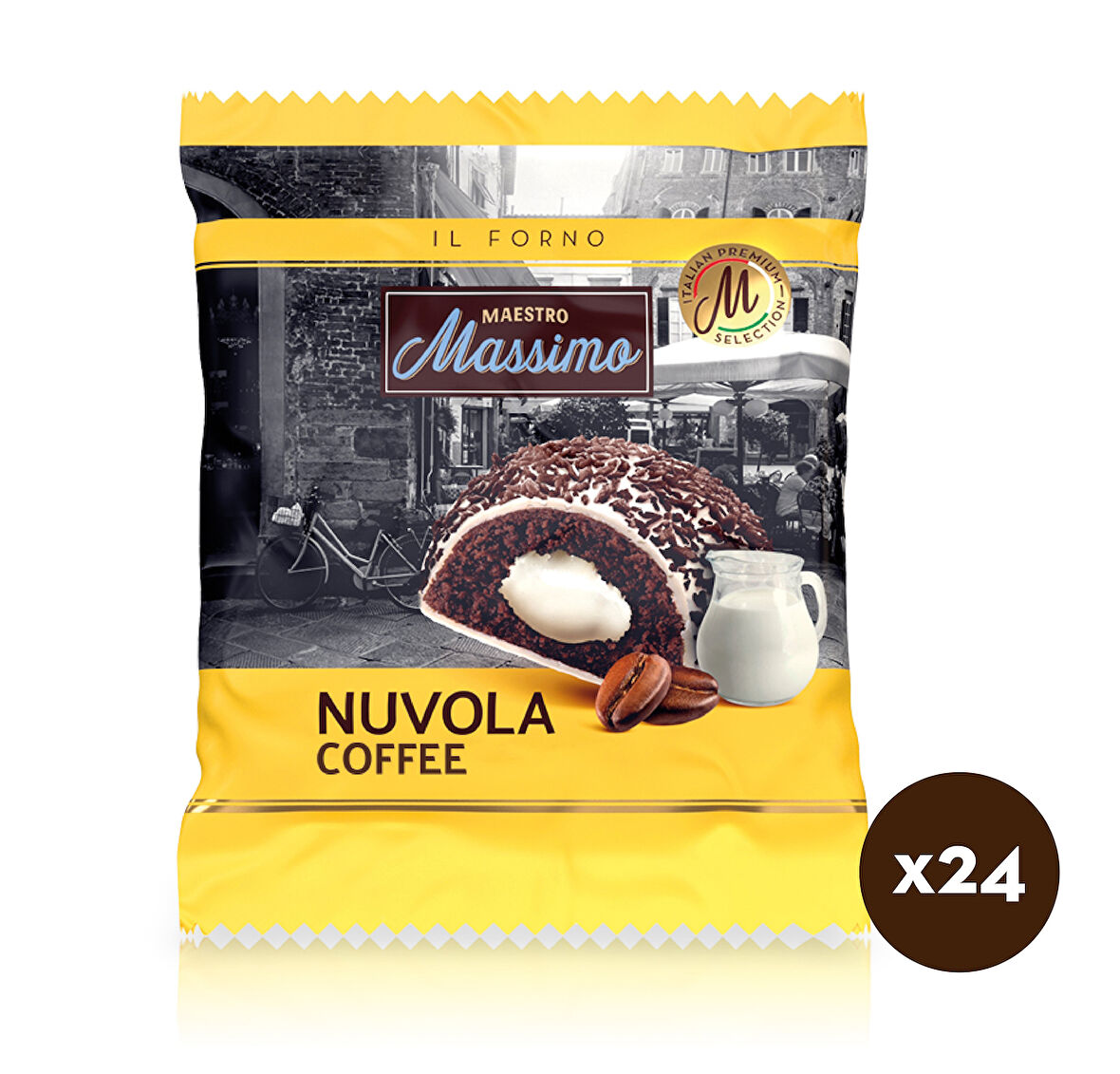 Nuvola Coffee (Kahveli Kek) 45 Gr. 24 Adet (1 Kutu)