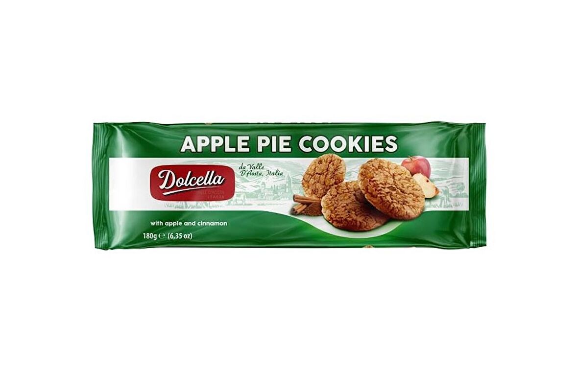 Dolcella Elmalı Kurabiye 180 Gr. (1 Paket)
