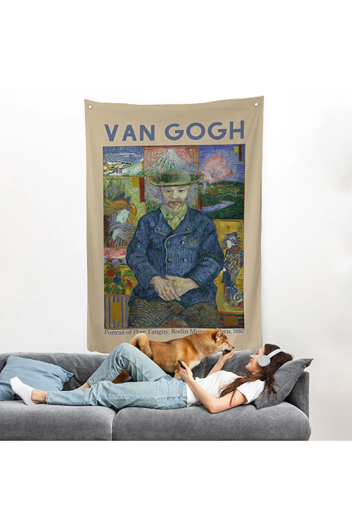 Vincent Van Gogh - Bildnis'in Babası Tanguy Duvar Örtüsü-8050