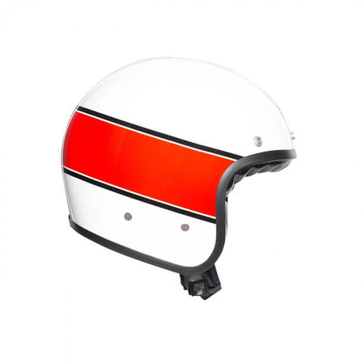 Agv X70 Multı Mıno 73 Yarım Kask Beyaz-kırmızı X-LARGE
